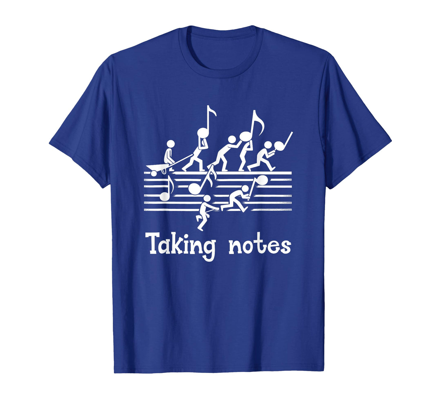 Musical Stick People Taking Notes Music Teacher Humor Music T-Shirt