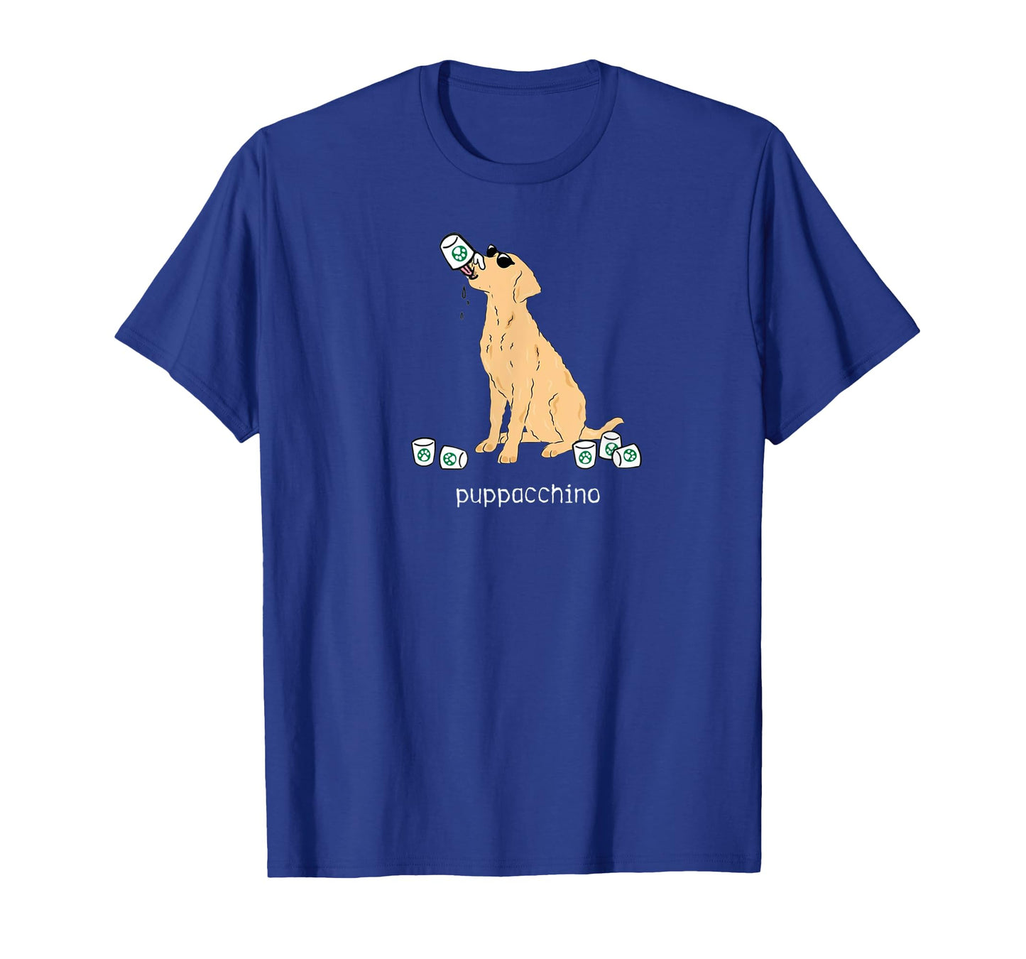 Puppachino Funny Cute Dog Pup Cup Pun Pet Owners Dog Love Men Women Kids T-Shirt