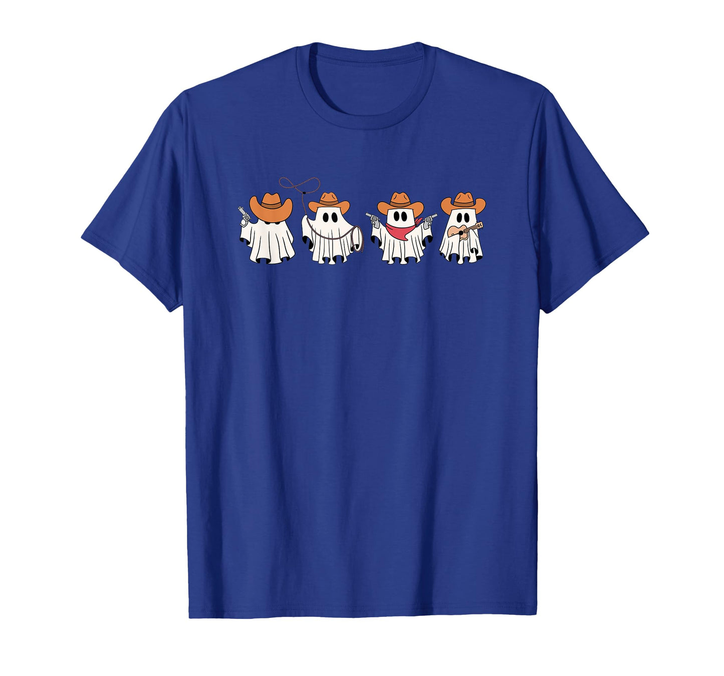 Cowboy Ghost Halloween Ghoul Design Funny Cowgirl Cowboy T-Shirt
