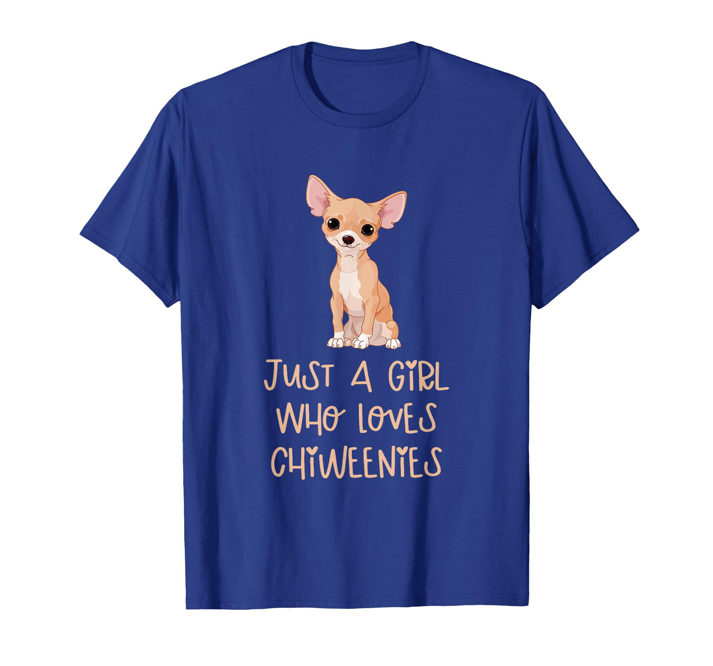 Just a Girl Who Loves Chiweenies Funny Animals Dogs Lover T-Shirt