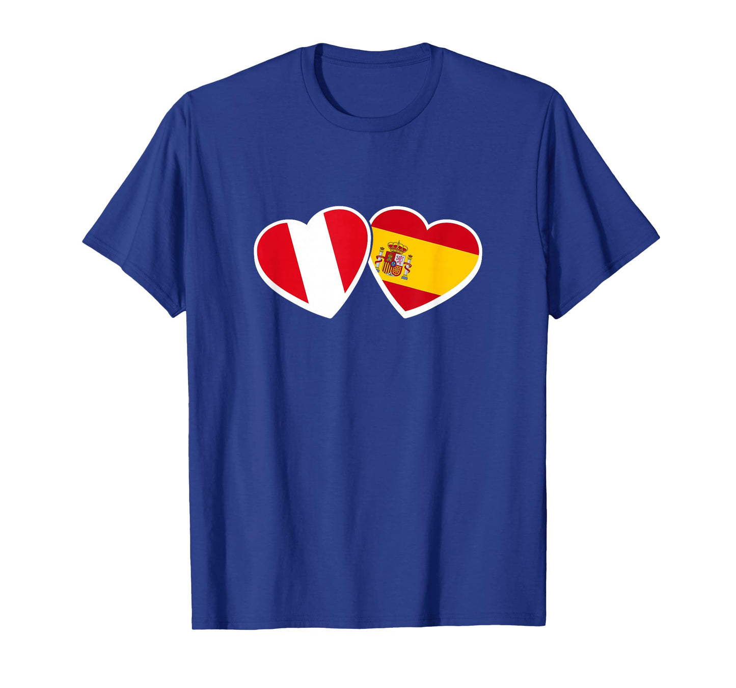 Peru Spain Love Flag Spaniard Peruvian T-Shirt