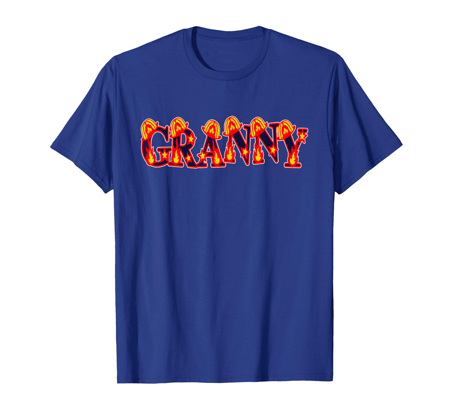 Fireman Firefighter Grandma Granny Birthday Party T-Shirt