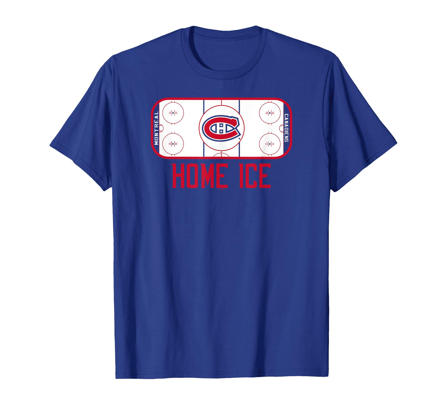Montreal Canadiens Home Ice Royal Officially Licensed T-Shirt