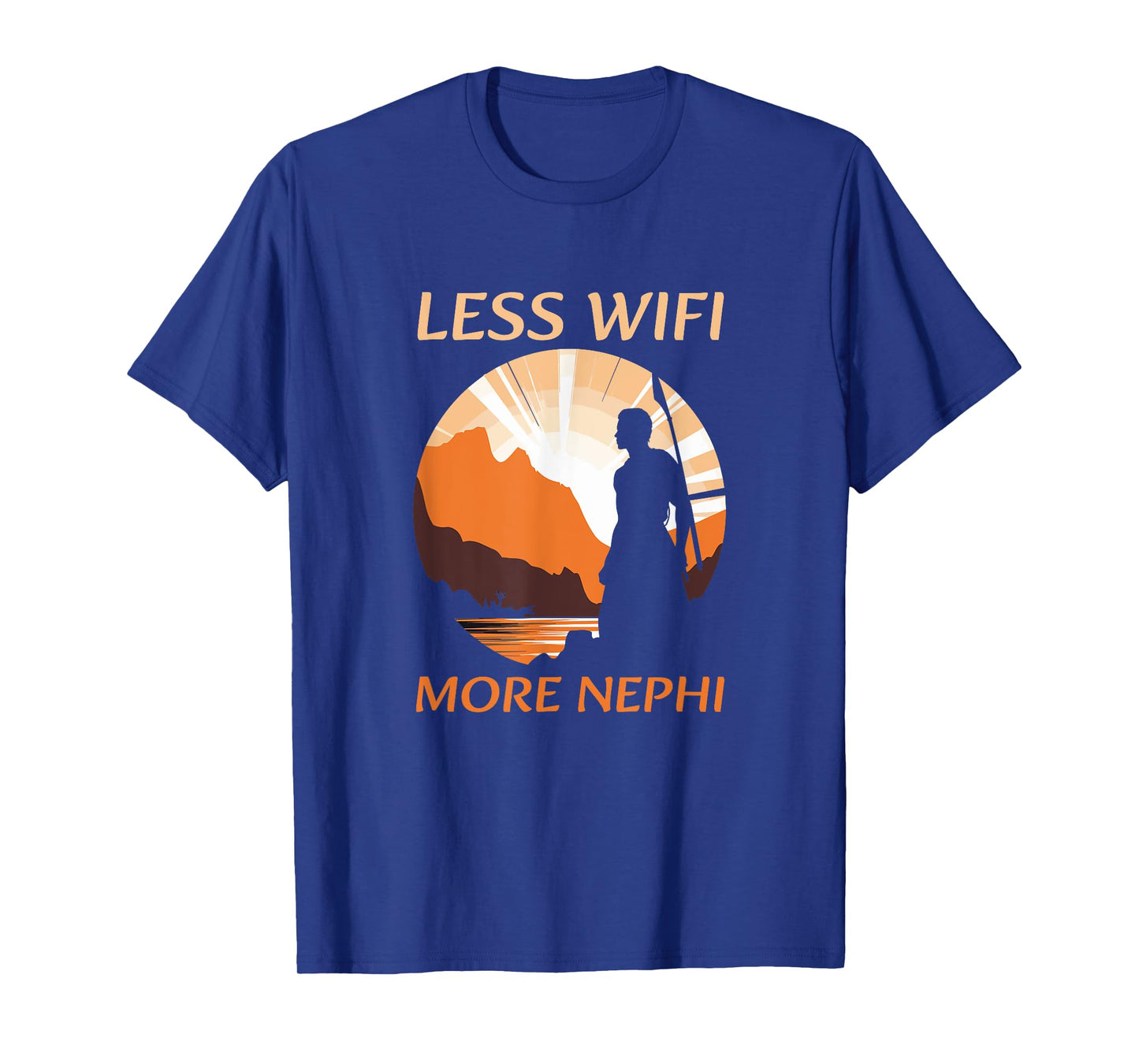 Less Wifi More Nephi Funny Humors Lds Mormon Missionary T-Shirt