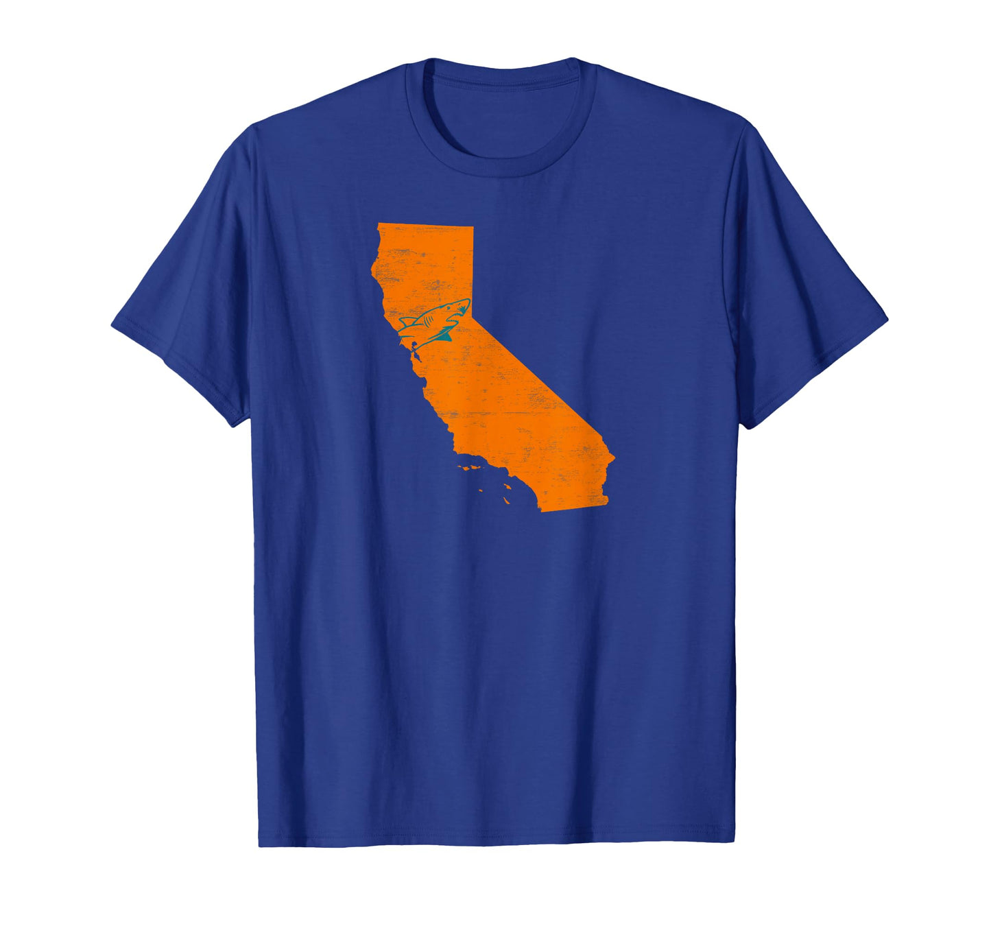 State of California with Shark Swimming near San Jose T-Shirt