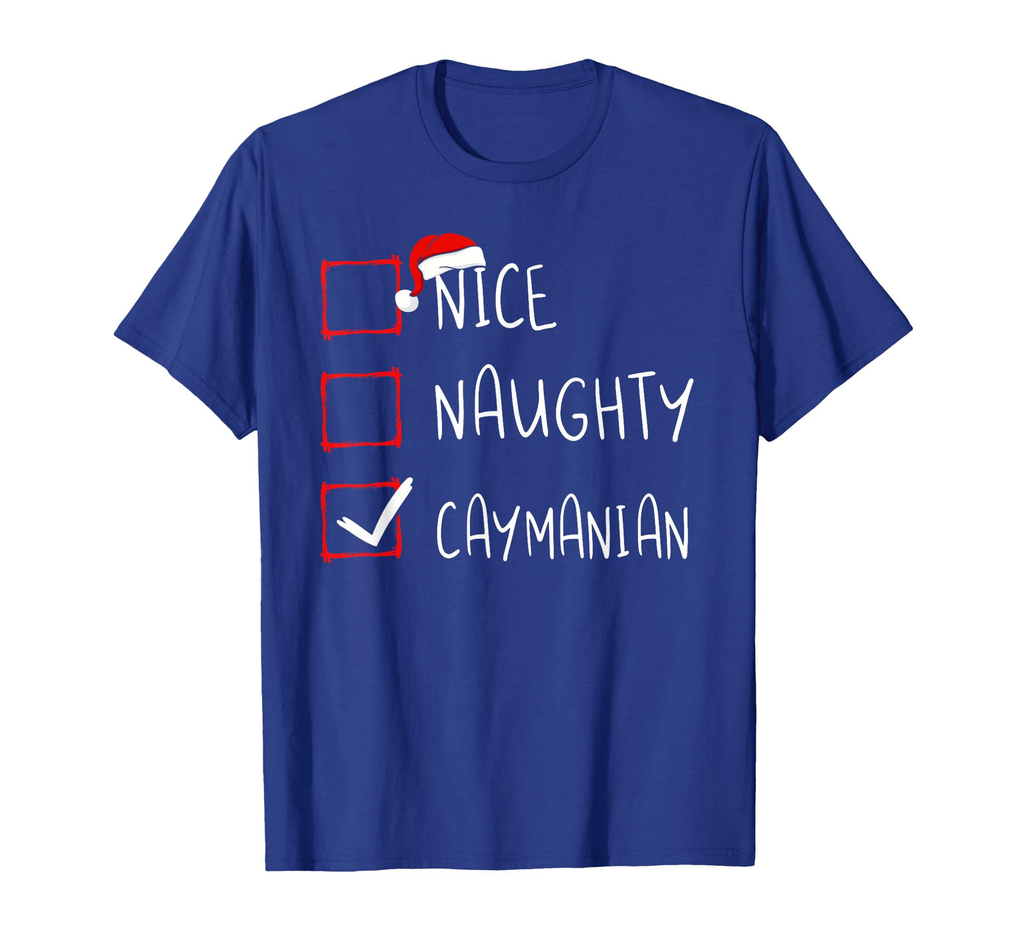 Nice Naughty Caymanian Christmas Cayman Islands Heritage T-Shirt