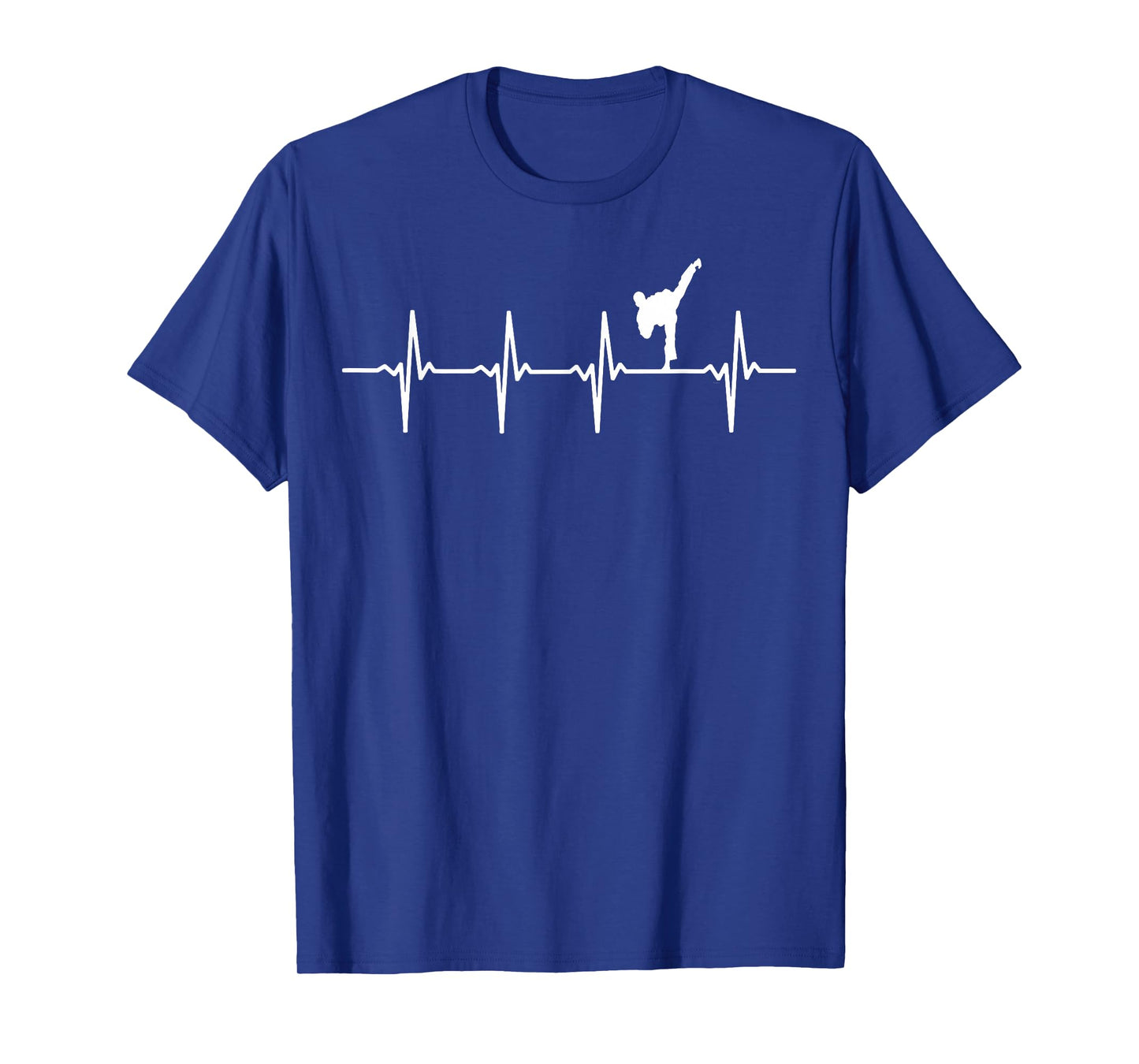Karate & Taekwondo Heartbeat - Black Belt Karateka T-Shirt
