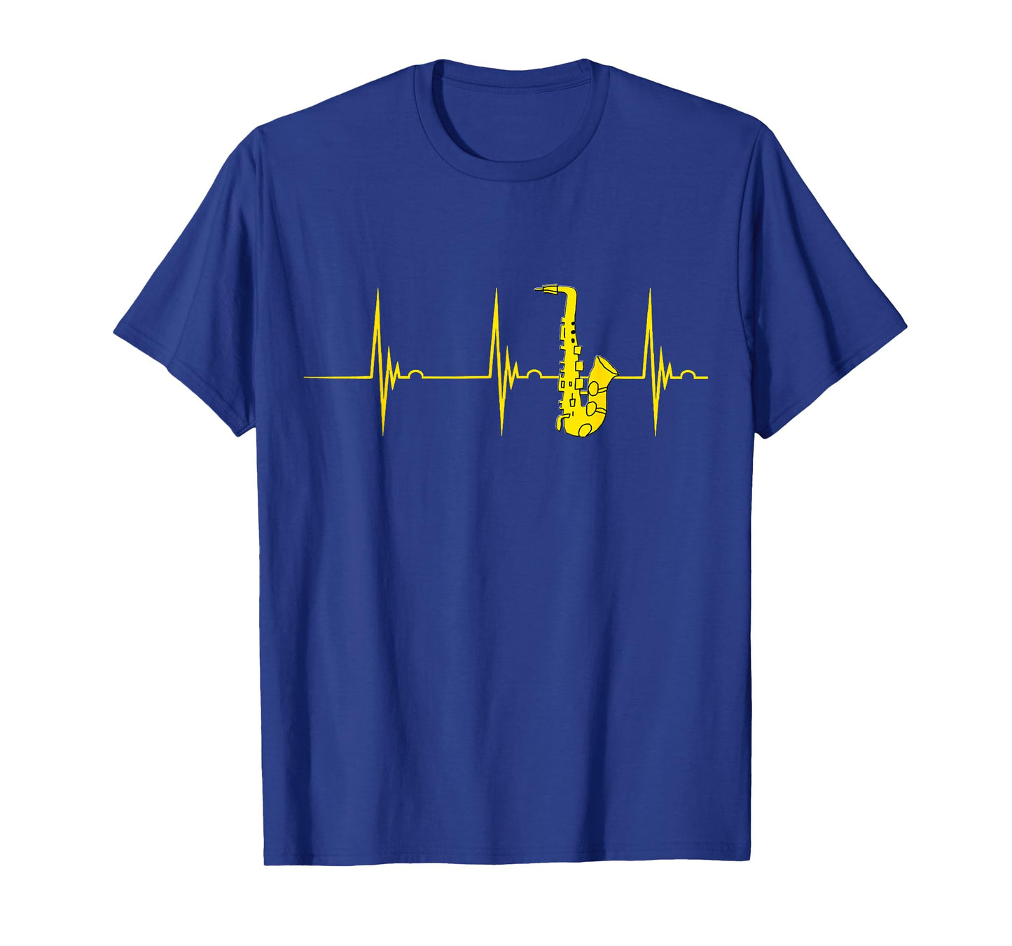 Saxophone Heartbeat Alto Sax EKG Pulseline Jazz Band T-Shirt T-Shirt