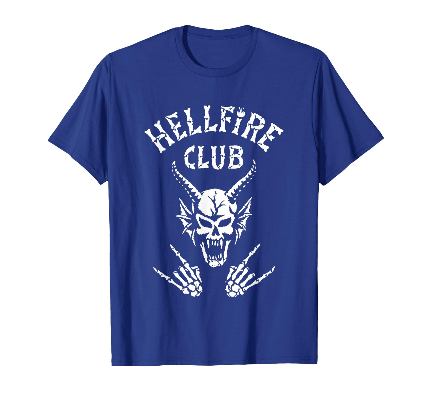 Stranger Things Hellfire Club Rock On Badge T-Shirt