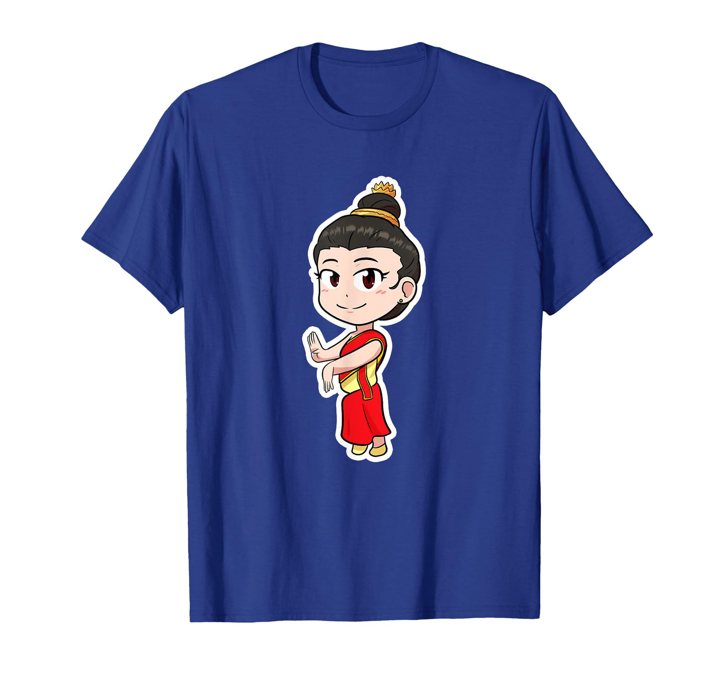 Laos Lao Laotian Proud Flag Traditional Dress Lao Sinh Girl T-Shirt