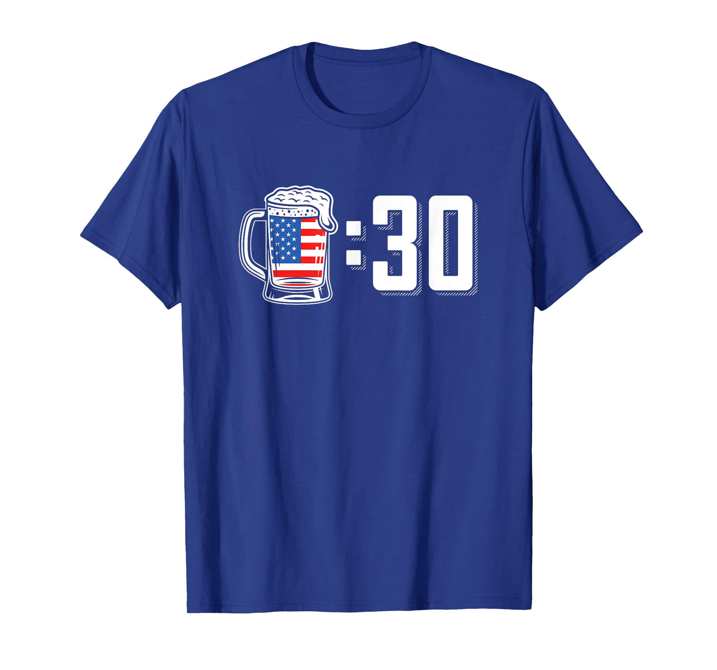 Beer 30 American Flag 4th of July Drinking Party T-Shirt