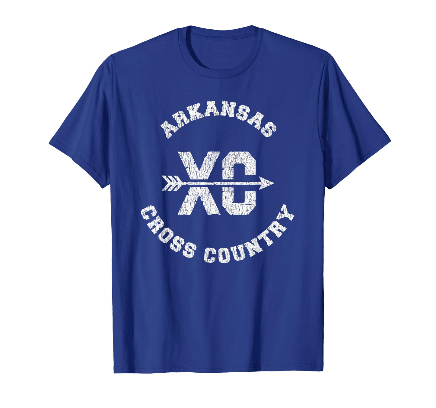 Arkansas Cross Country Retro Distressed XC Running T-Shirt