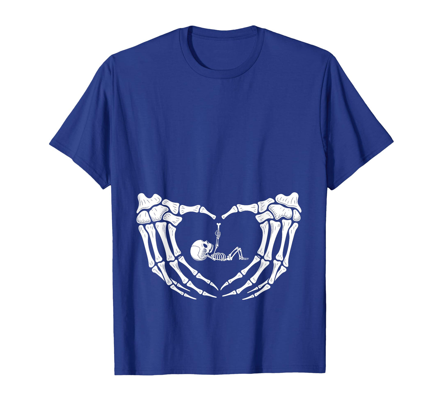Halloween Skeleton Baby Maternity Pregnancy Announcement T-Shirt