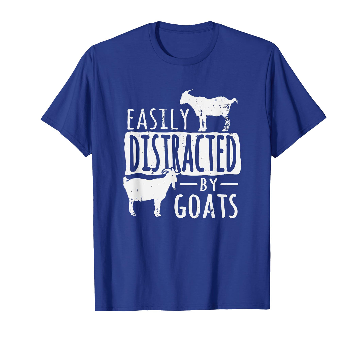 Funny Easily Distracted By Goats Country T-Shirt