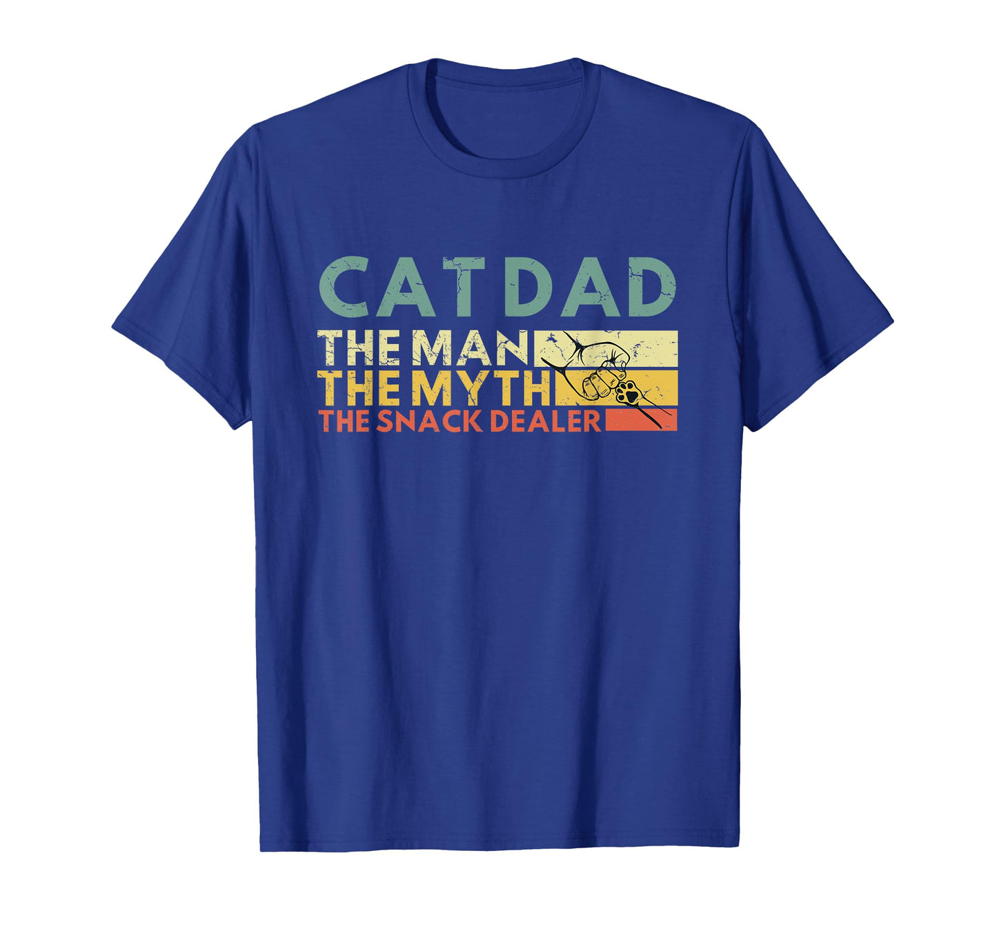 Cat Dad The Man The Myth The Snack Dealer Cat Fathers Day T-Shirt