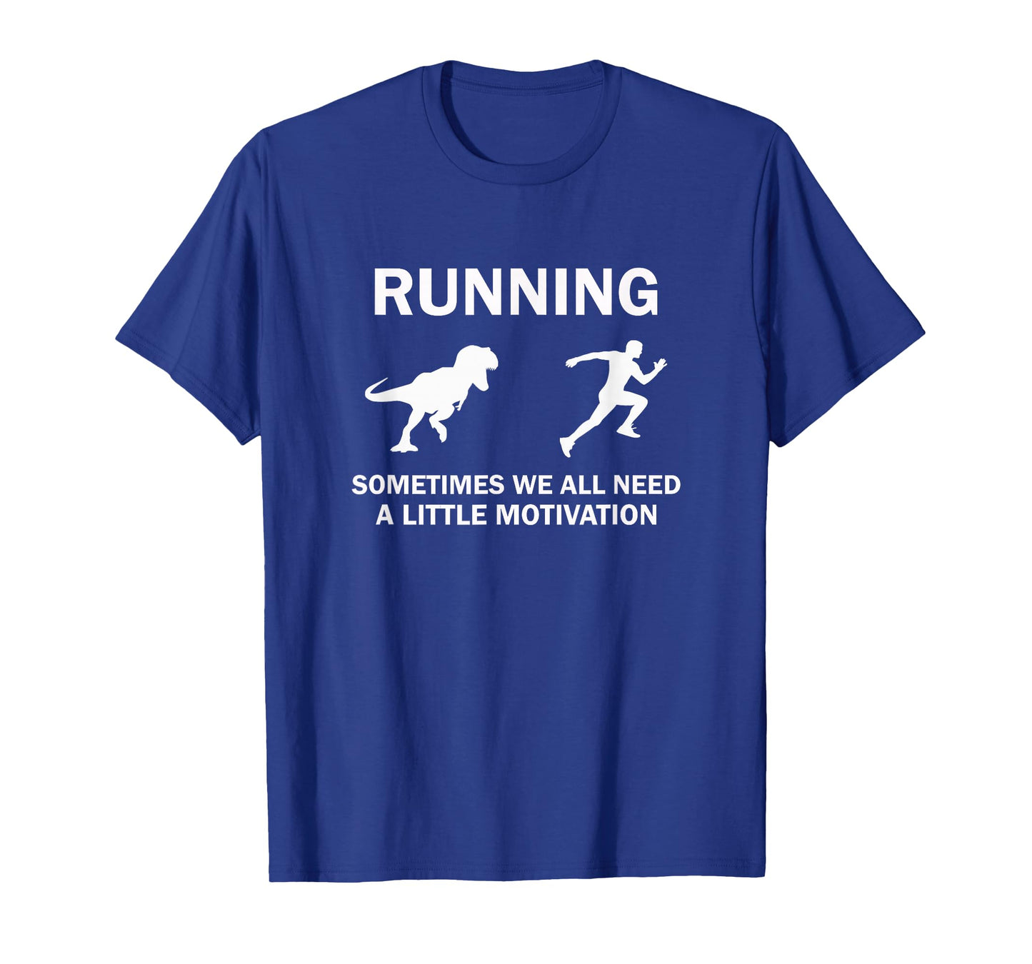 Running Motivation Raptor Chase Funny Dinosaur T-Shirt