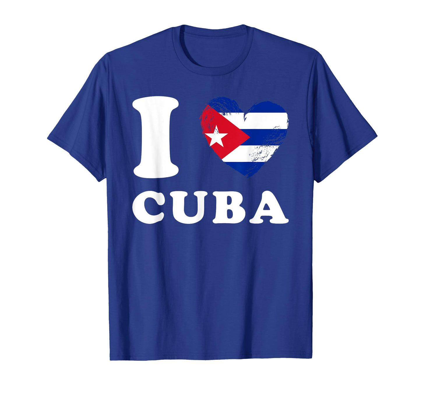 I Love Cuba - Heart Flag Cuba T-Shirt