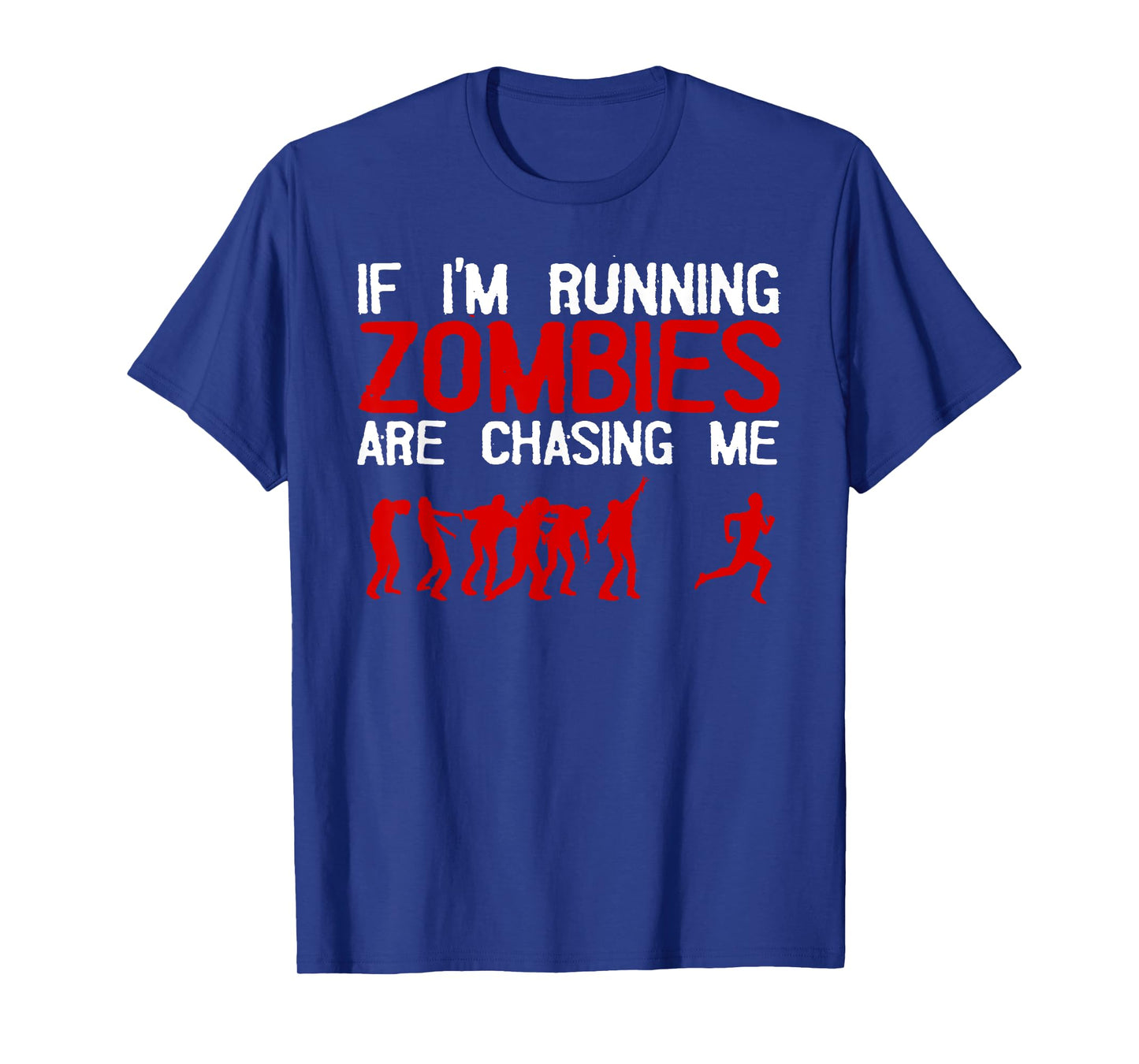 Zombie Running Design For Men Women Halloween Funny Running T-Shirt
