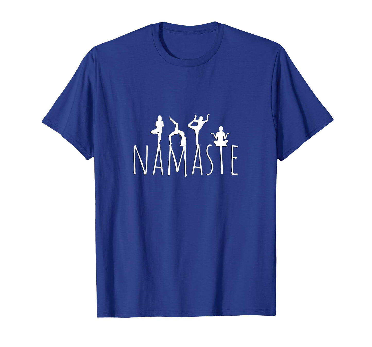 Namaste Yoga Poses Zen Fitness Women Workout Wear T-Shirt
