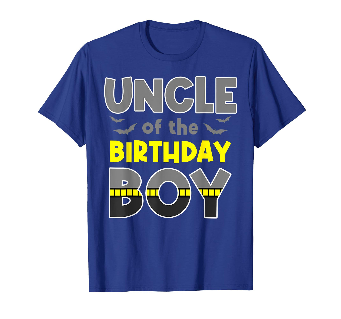 Uncle Of The Birthday Boy Bat Family Party Theme Boys Gift T-Shirt
