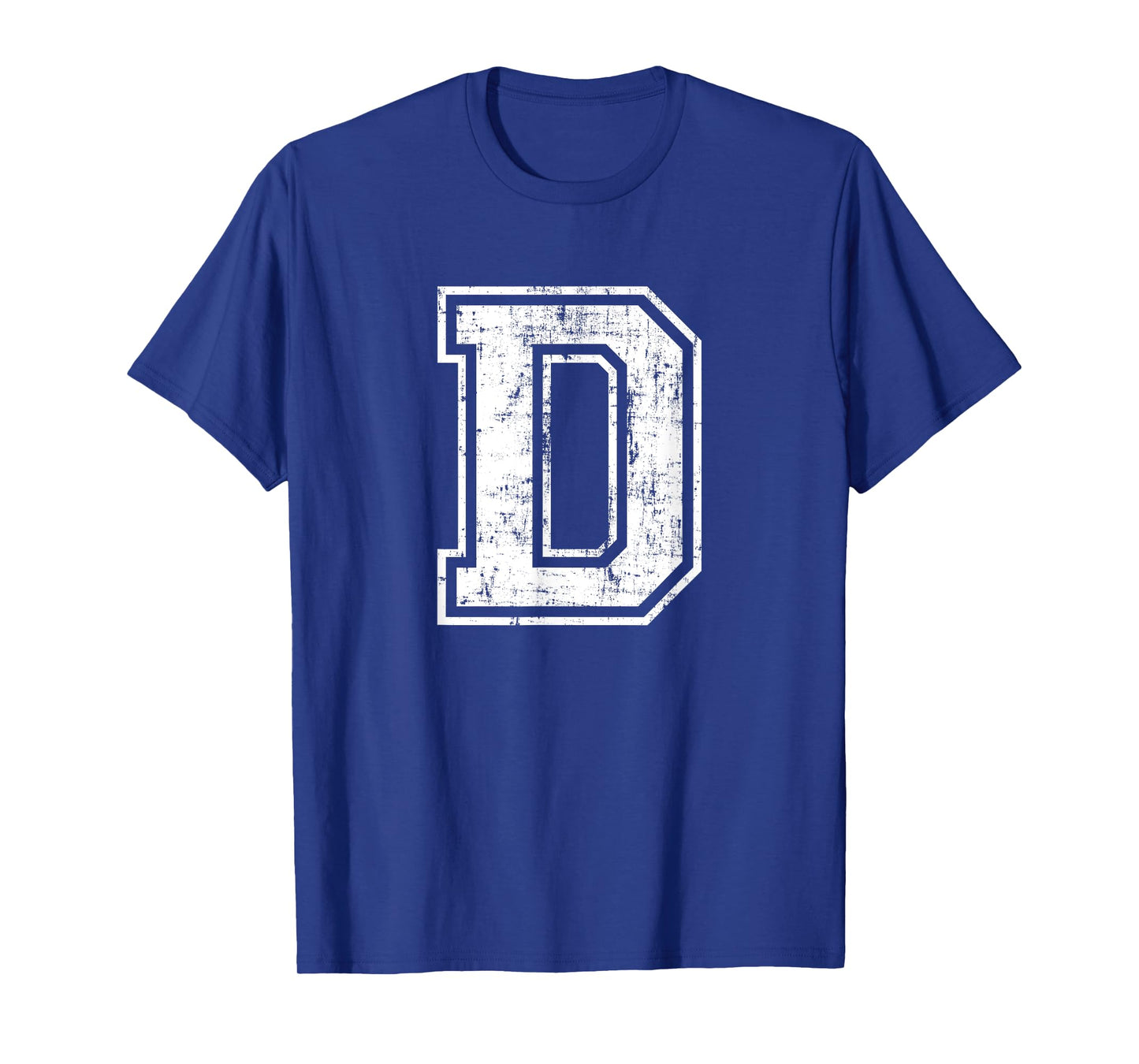 Letter D Uppercase Alphabet Initial School College Varsity T-Shirt