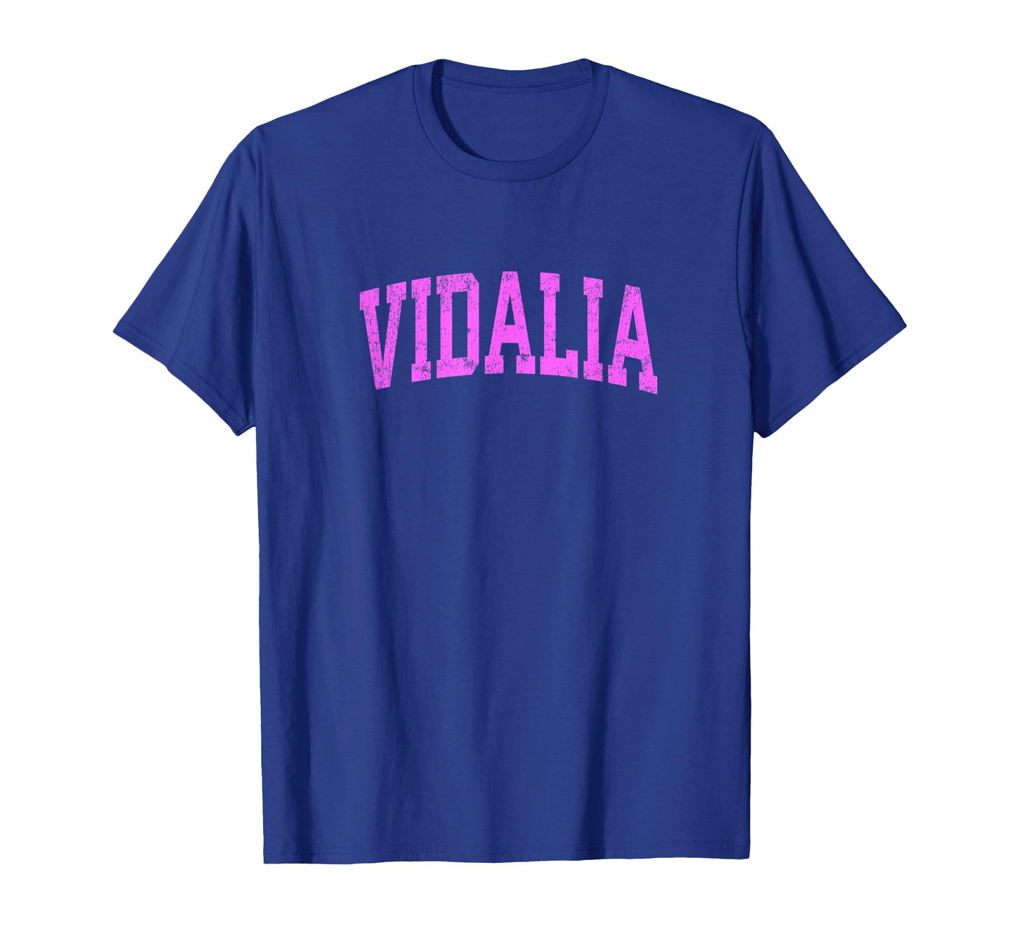 Vidalia Georgia GA Vintage Athletic Sports Pink Design T-Shirt