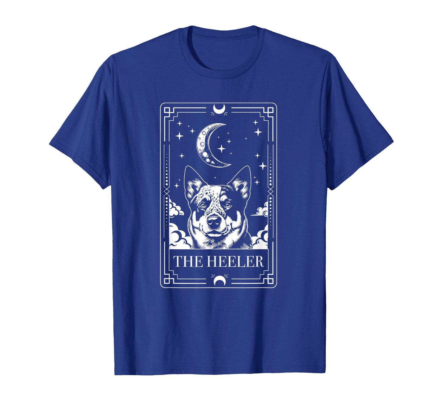 Blue Heeler Dog Funny Tarot Card Australian Cattle Dogs T-Shirt