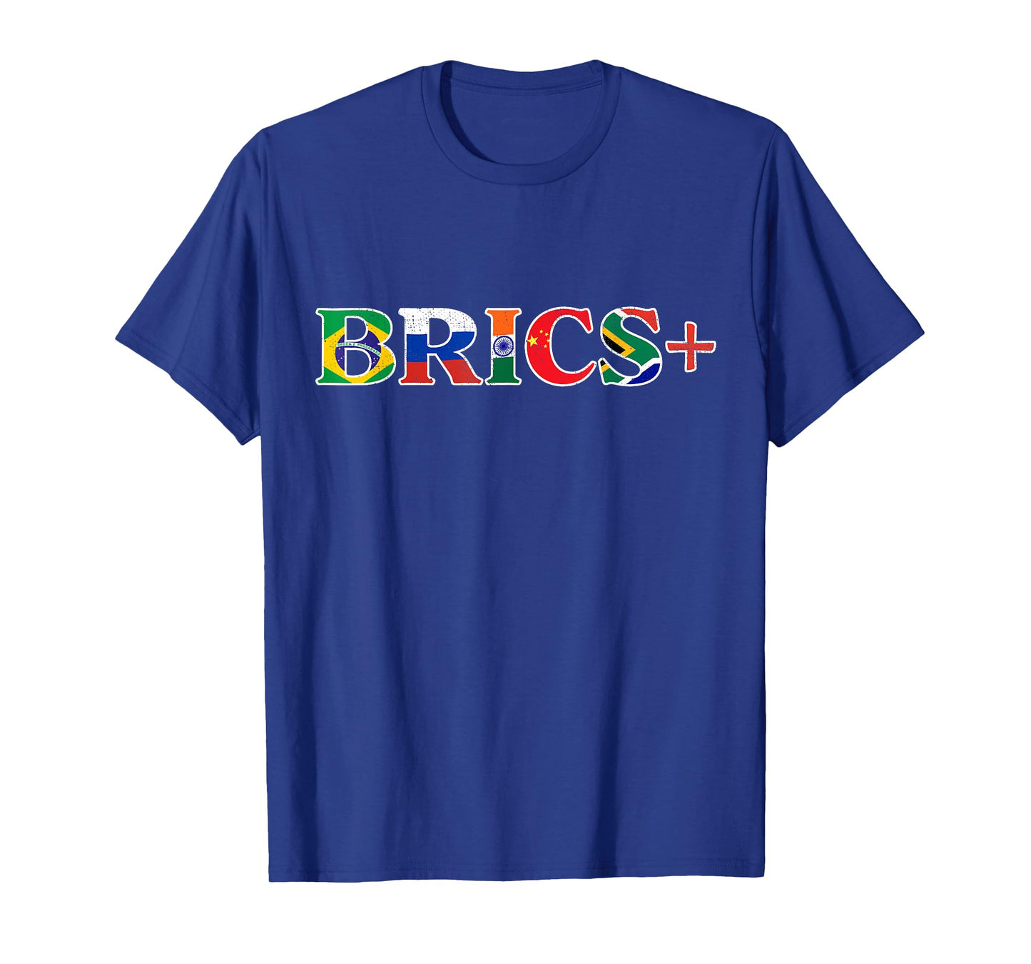 BRICS+ Flag Letter Brazil Russia India China & South Africa T-Shirt
