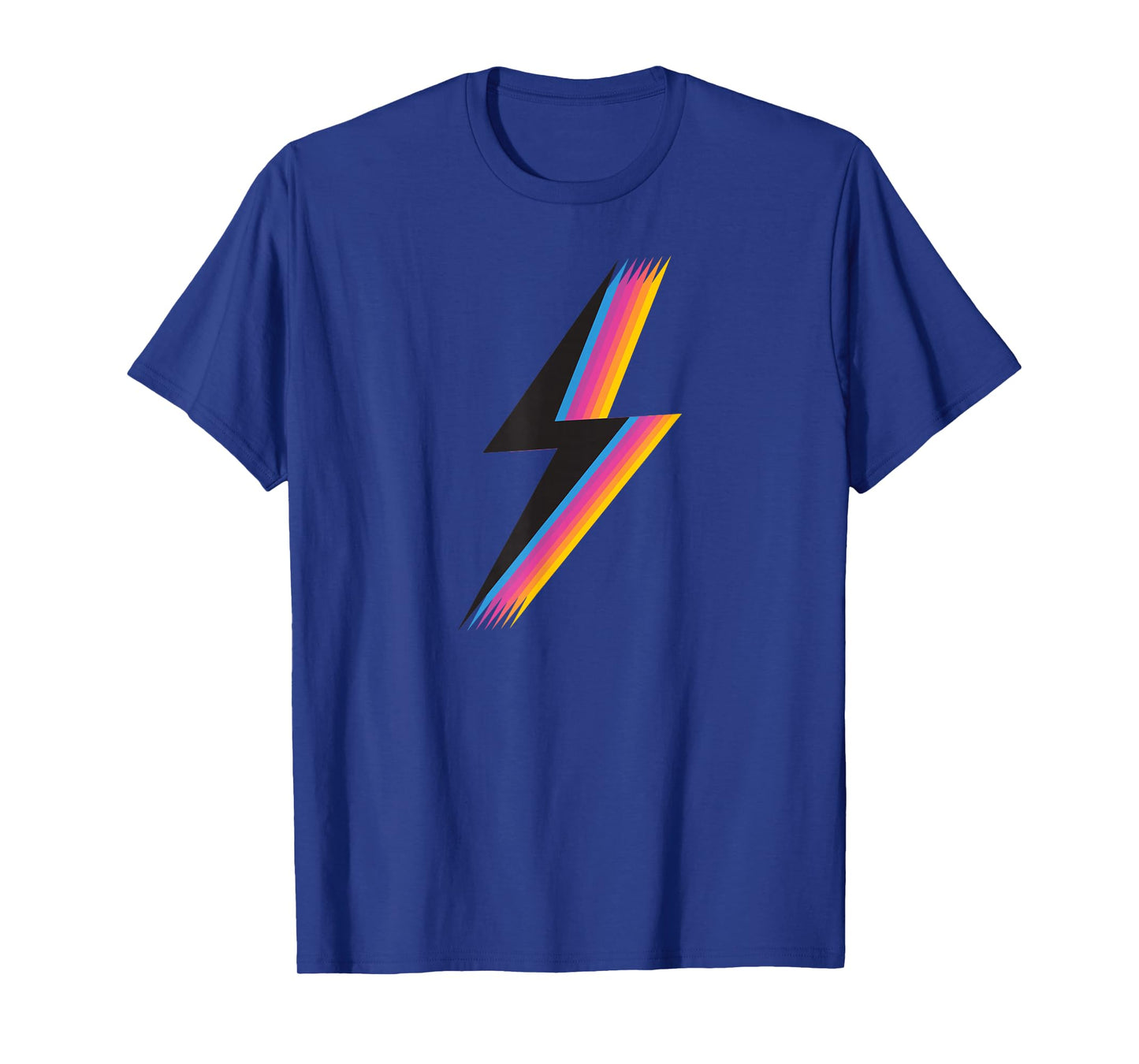 Lightning Bolt Sweatshirt with Cool Colorful Retro Graphic T-Shirt