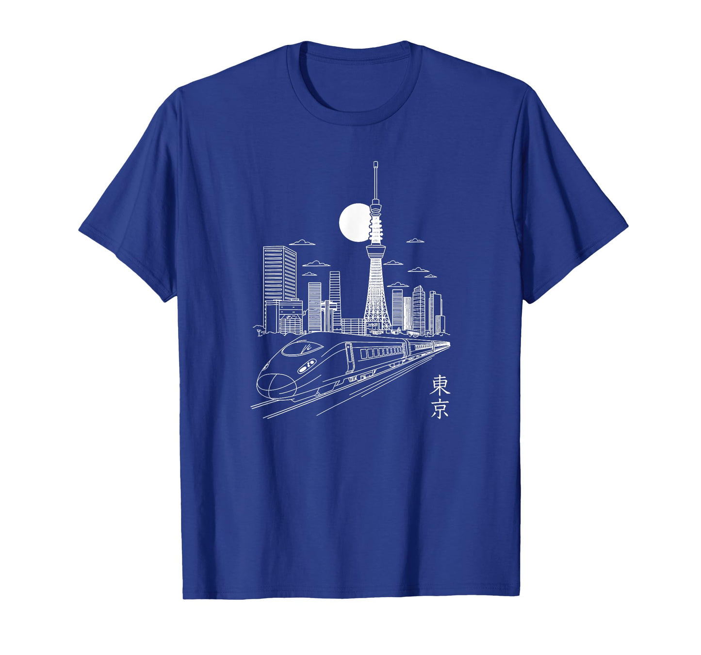Tokyo Skyline Japan Landmarks Skytree Tokyo Tower Shinkansen T-Shirt
