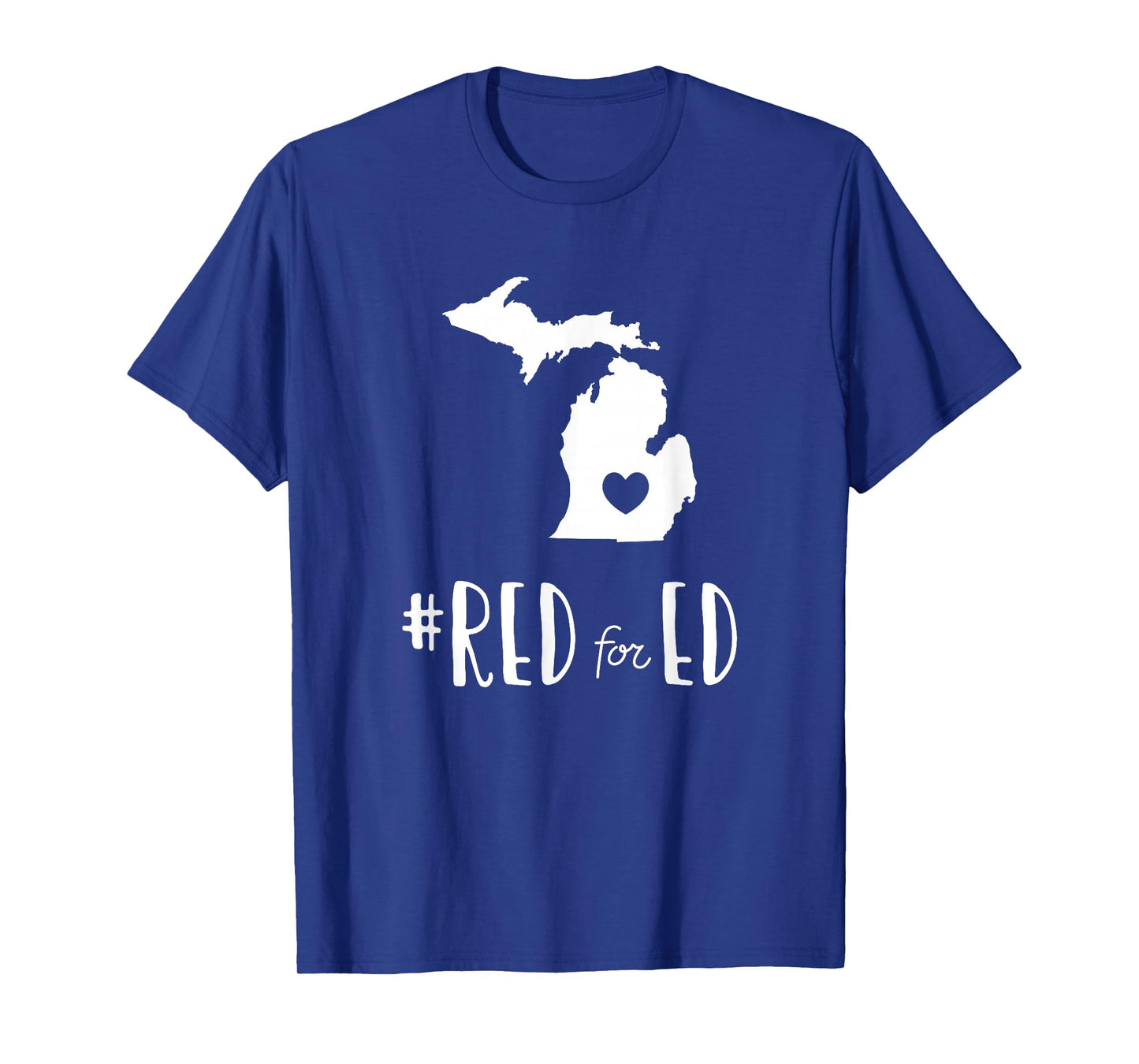Red For Ed Michigan Teacher Public Education T-Shirt