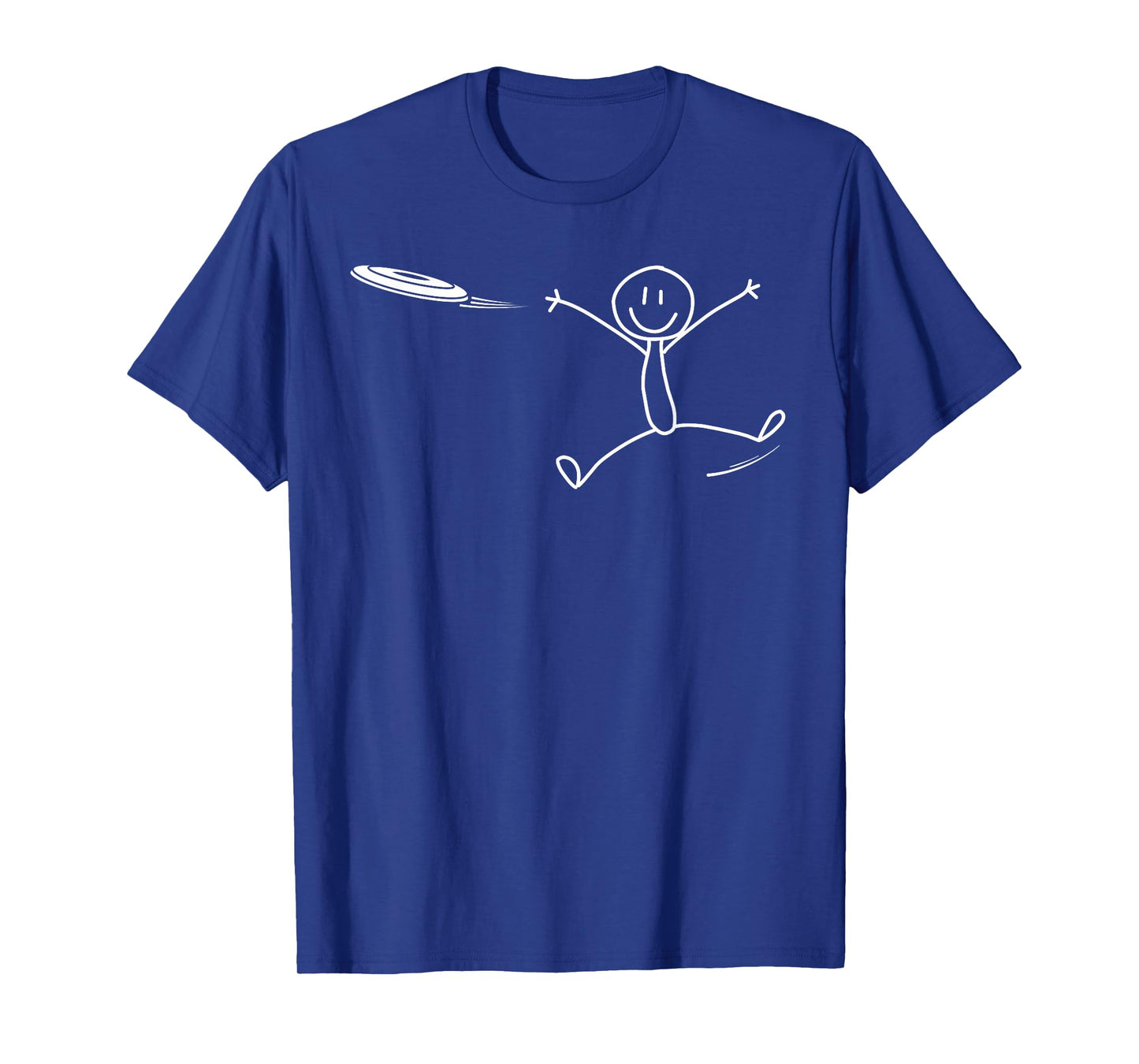 Frisbee Stickman Disc Golf Funny Ultimate Frisbee Game T-Shirt