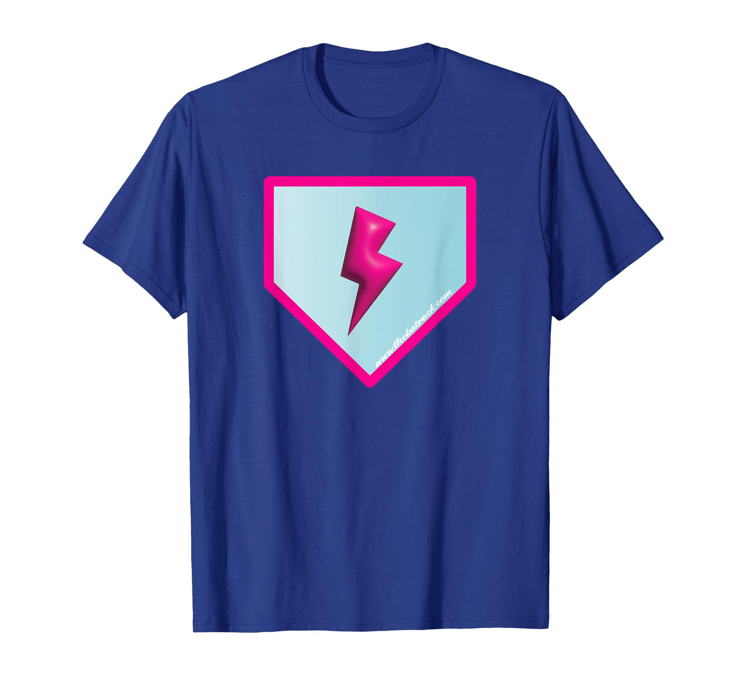 Baseball Home Plate Lightning Bolt T-Shirt