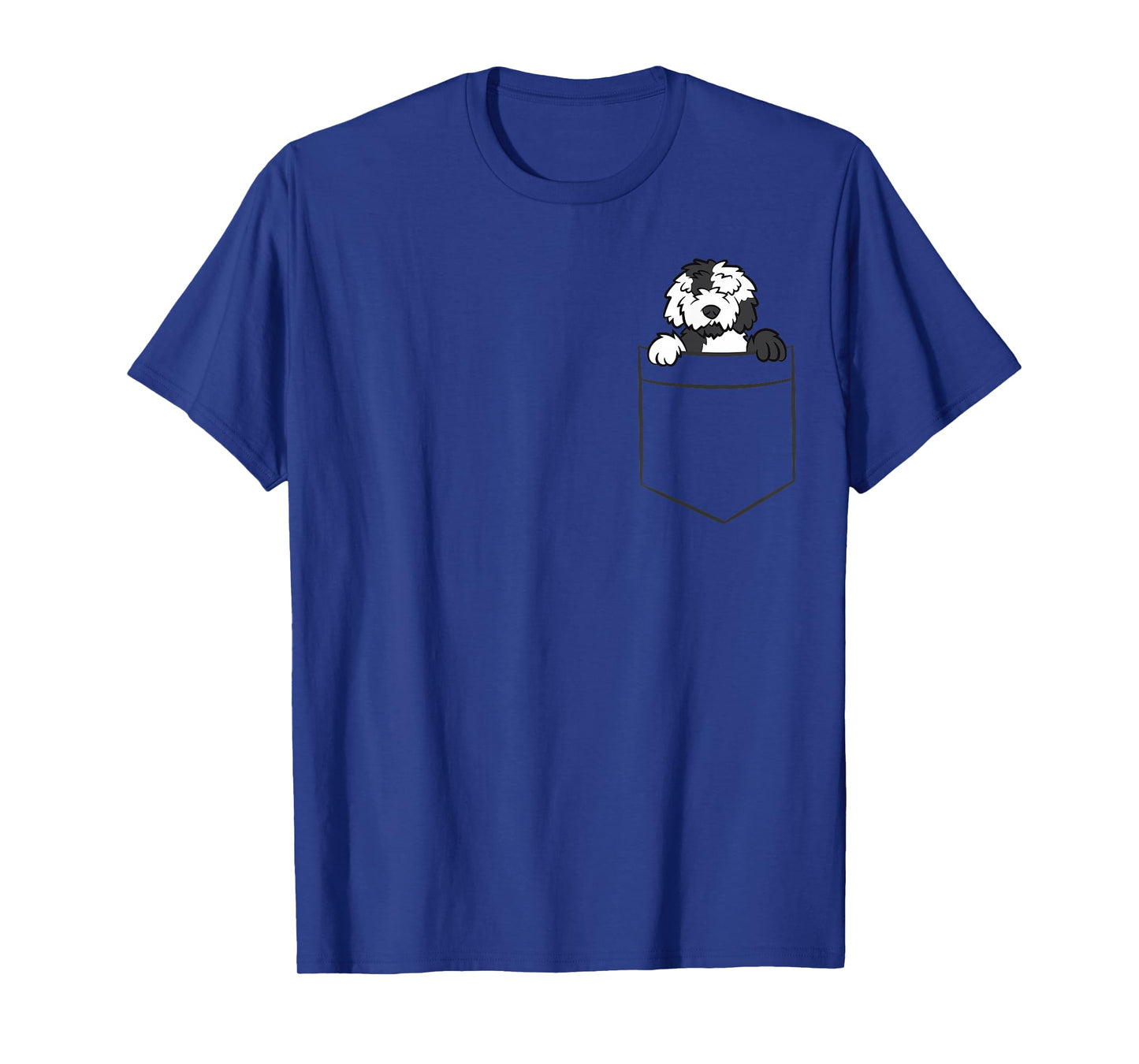 Sheepadoodle Dog in A Pocket Funny Sheepadoodle T-Shirt