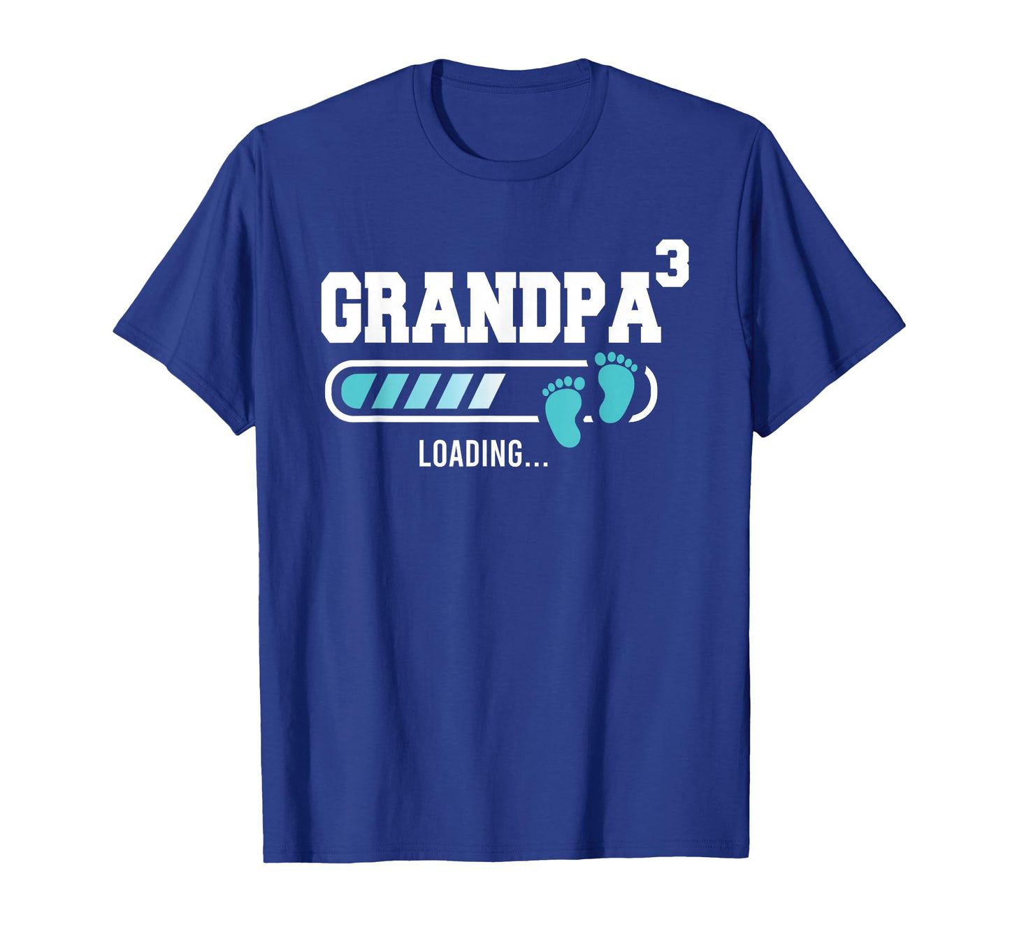 Mens Grandpa 3 Third Time Grandpa Funny Grandpa Of Three T-Shirt