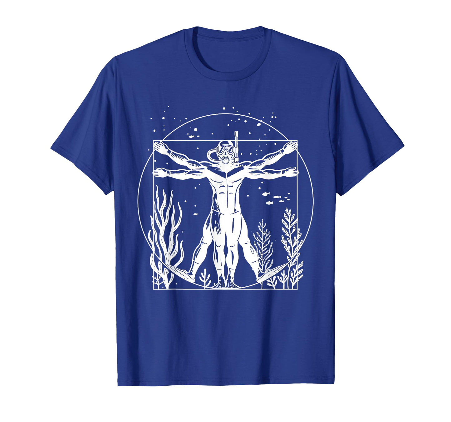 Vitruvian Scuba Diver Shirt Funny Scuba Diving Vitruvian Man T-Shirt