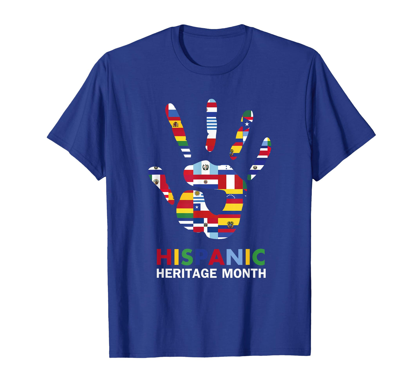 National Hispanic Heritage Month Latin Countries HandPrint T-Shirt