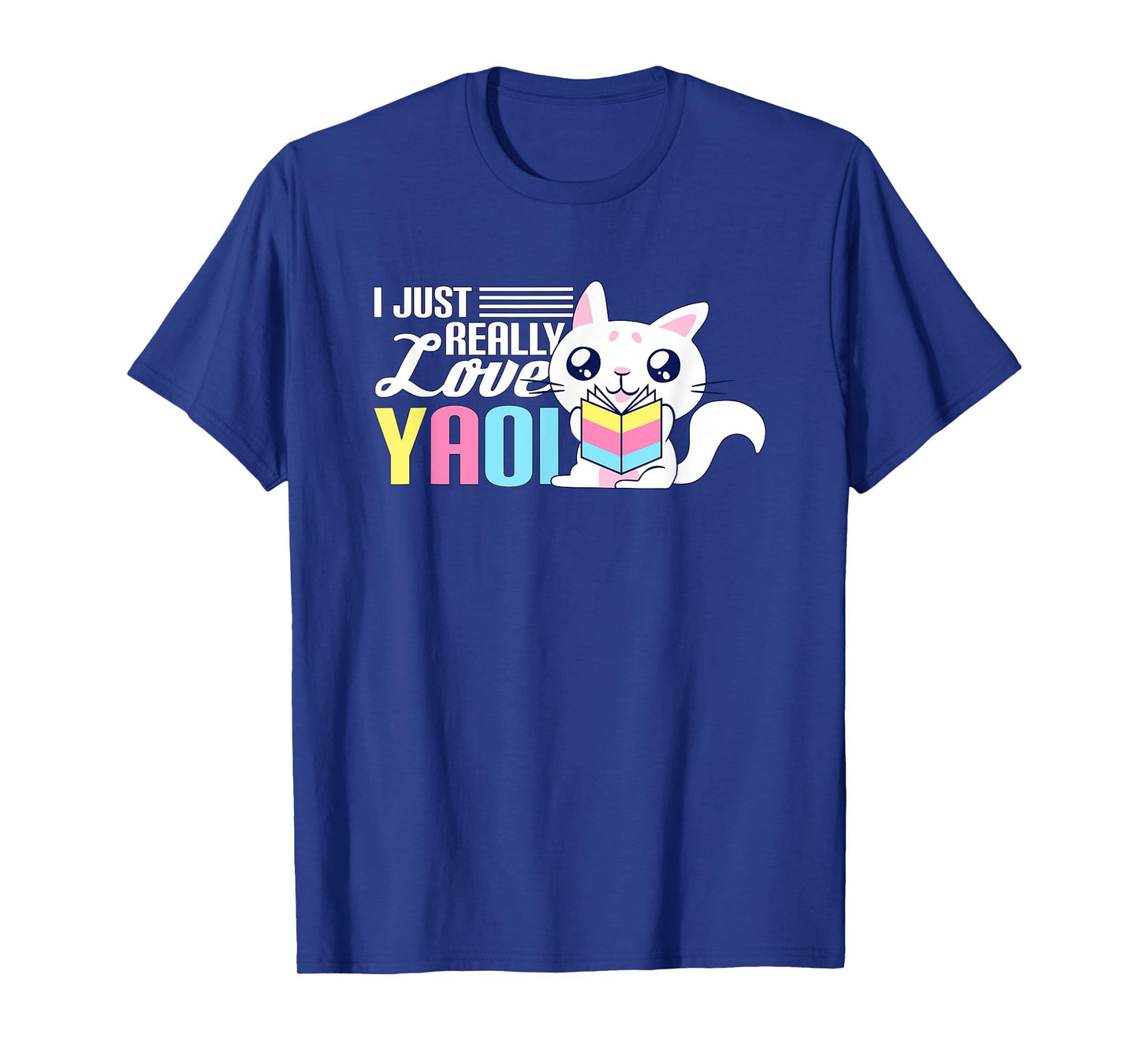 Fujoshi Yaoi Manga BL Boy Love I Kawaii Cute Cat Anime T-Shirt
