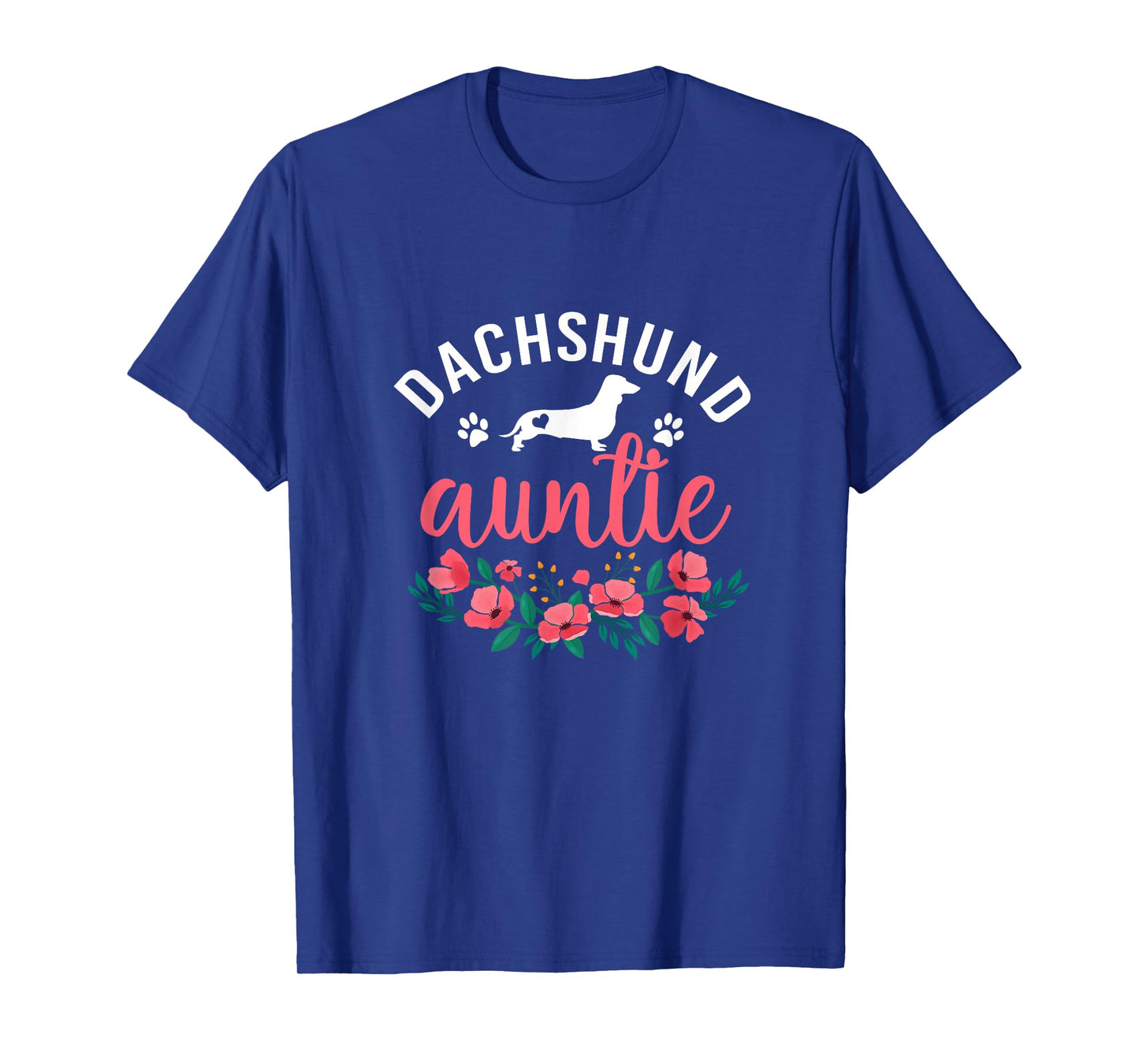 Dachshund Auntie Dog Gifts Women Aunt Dog Lover Christmas T-Shirt