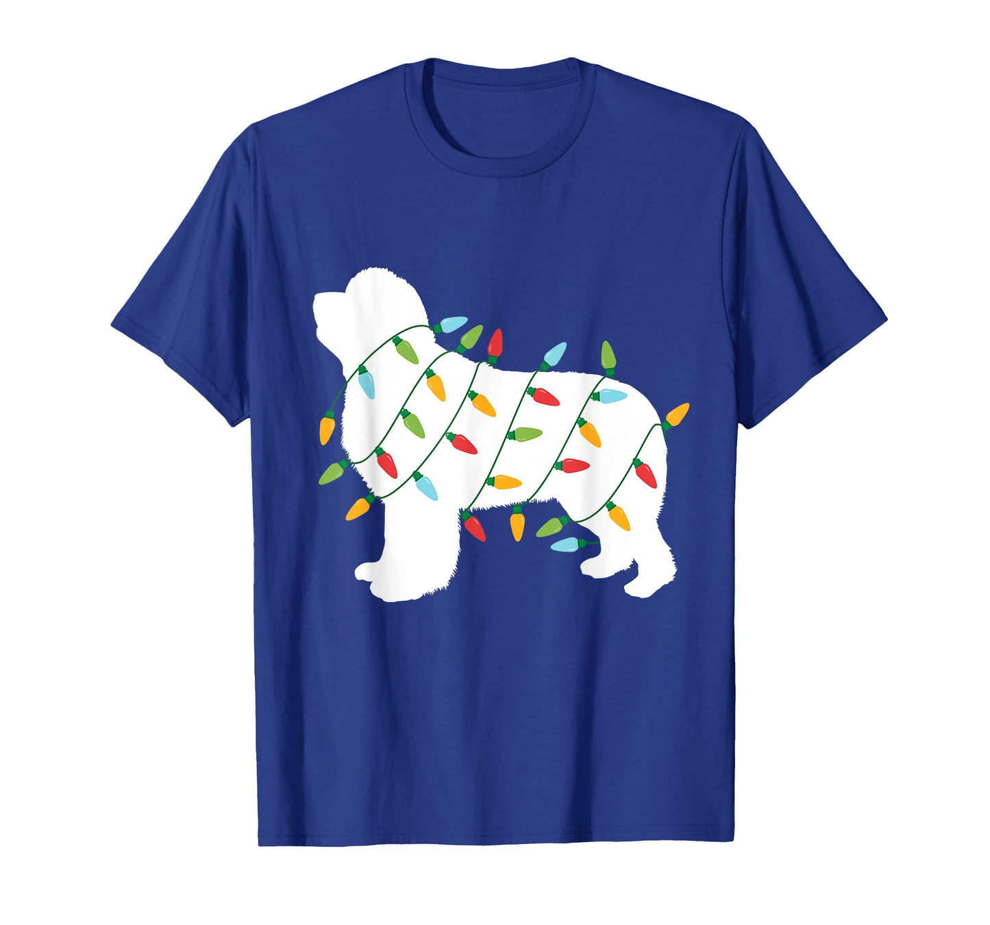 Christmas Lights Newfoundland T Shirt Gifts for Dog Lovers