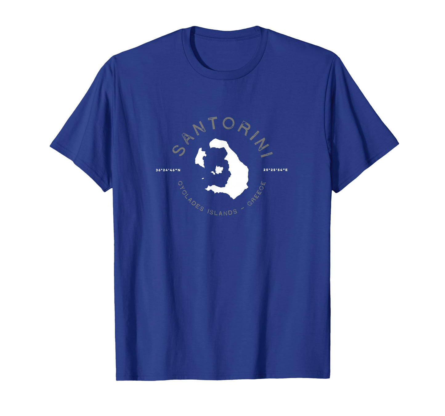Santorini Greece Graphic Vintage Retro T T-Shirt