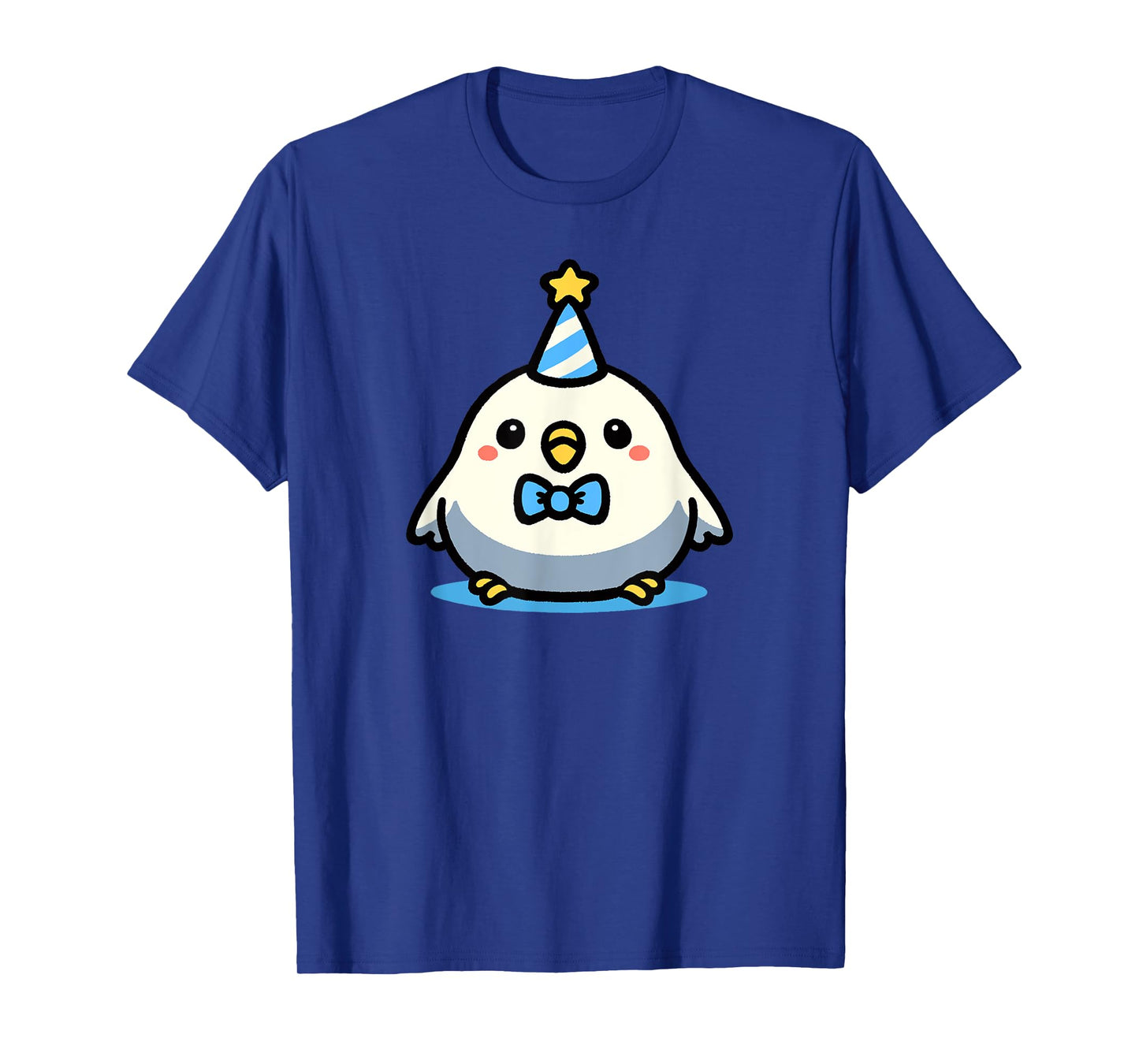 Kawaii Party Budgie Art Cute Parakeet Doodle T-Shirt