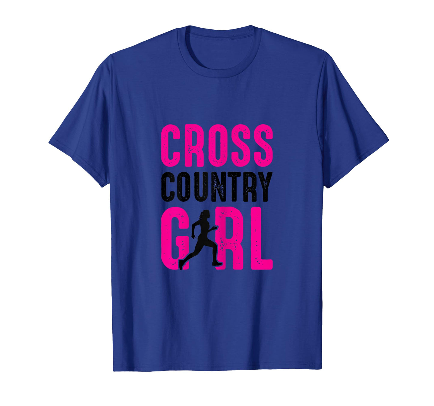 Cross Country Girl Running Jogging Marathon Cute XC Runner T-Shirt