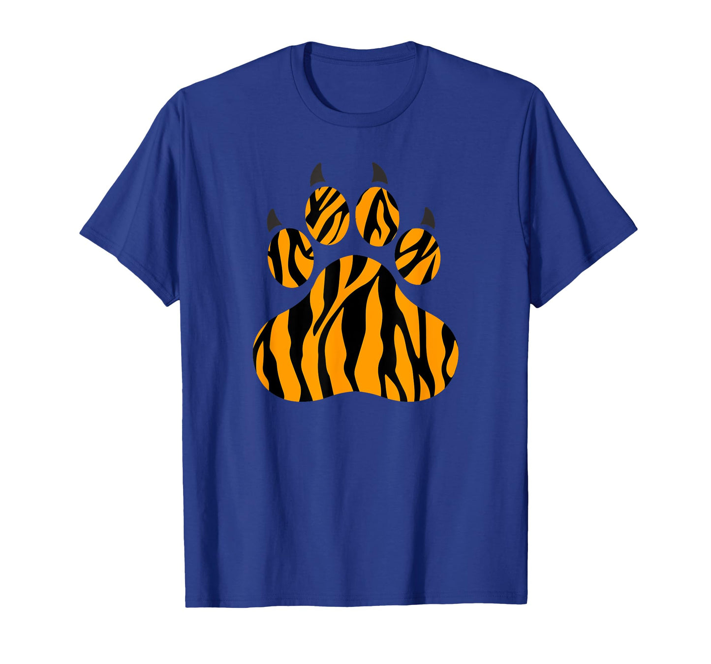 Tiger Print Animal Costume Men Women Boys Girls Tiger Paw T-Shirt