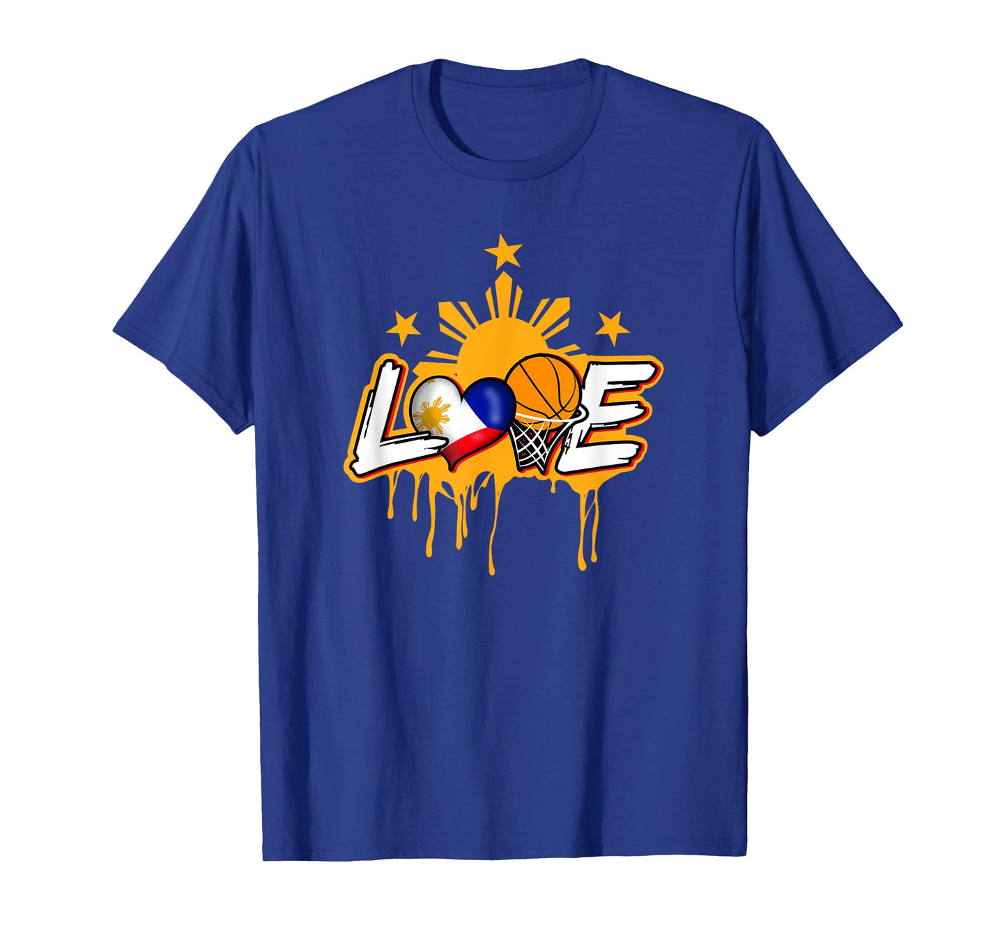 Philippines Filipino Sport Basketball Basket Ball Flag Love T-Shirt