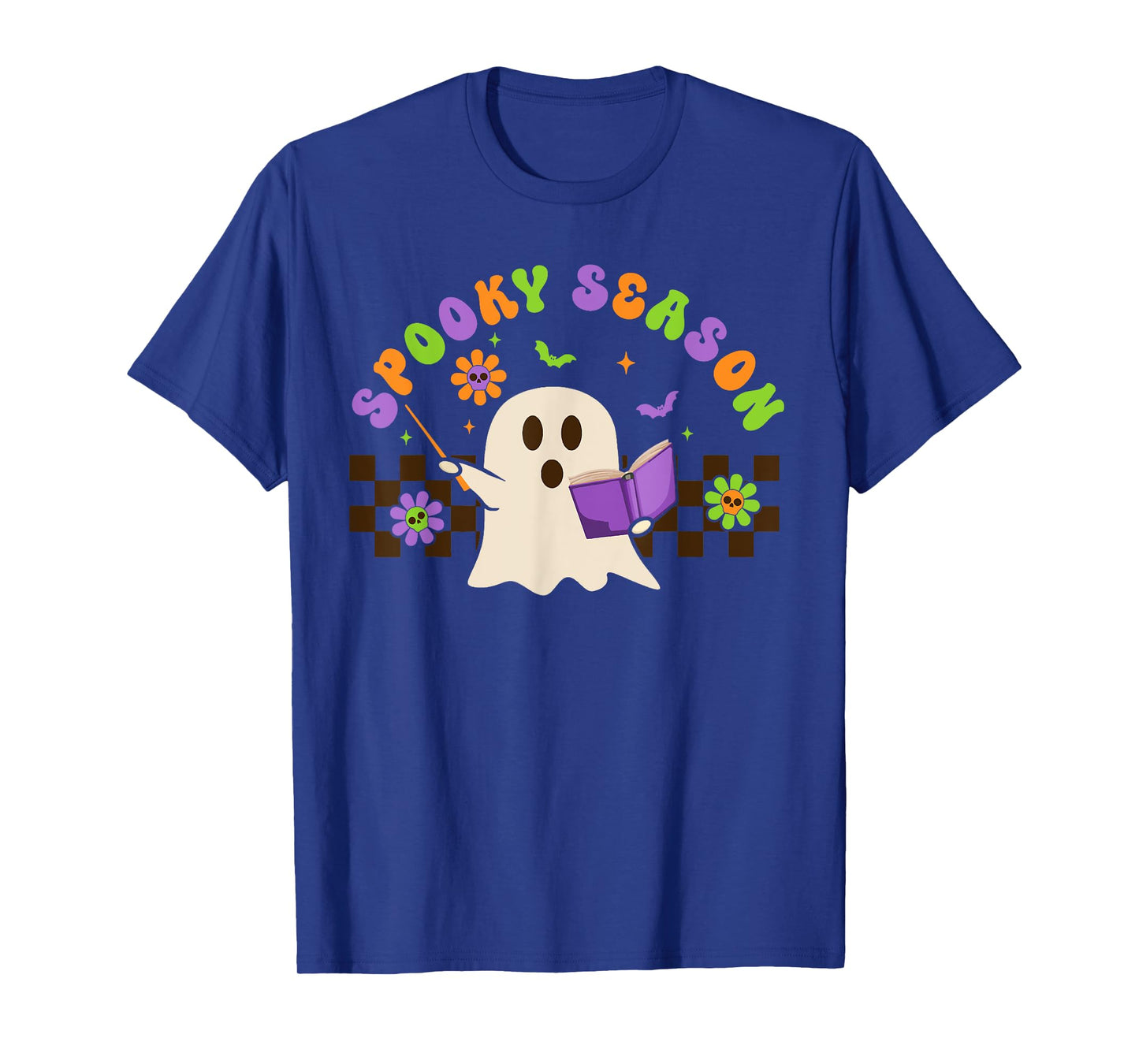 Cute Teacher Ghost Halloween Ghost Spooky Season Teacher Boo T-Shirt