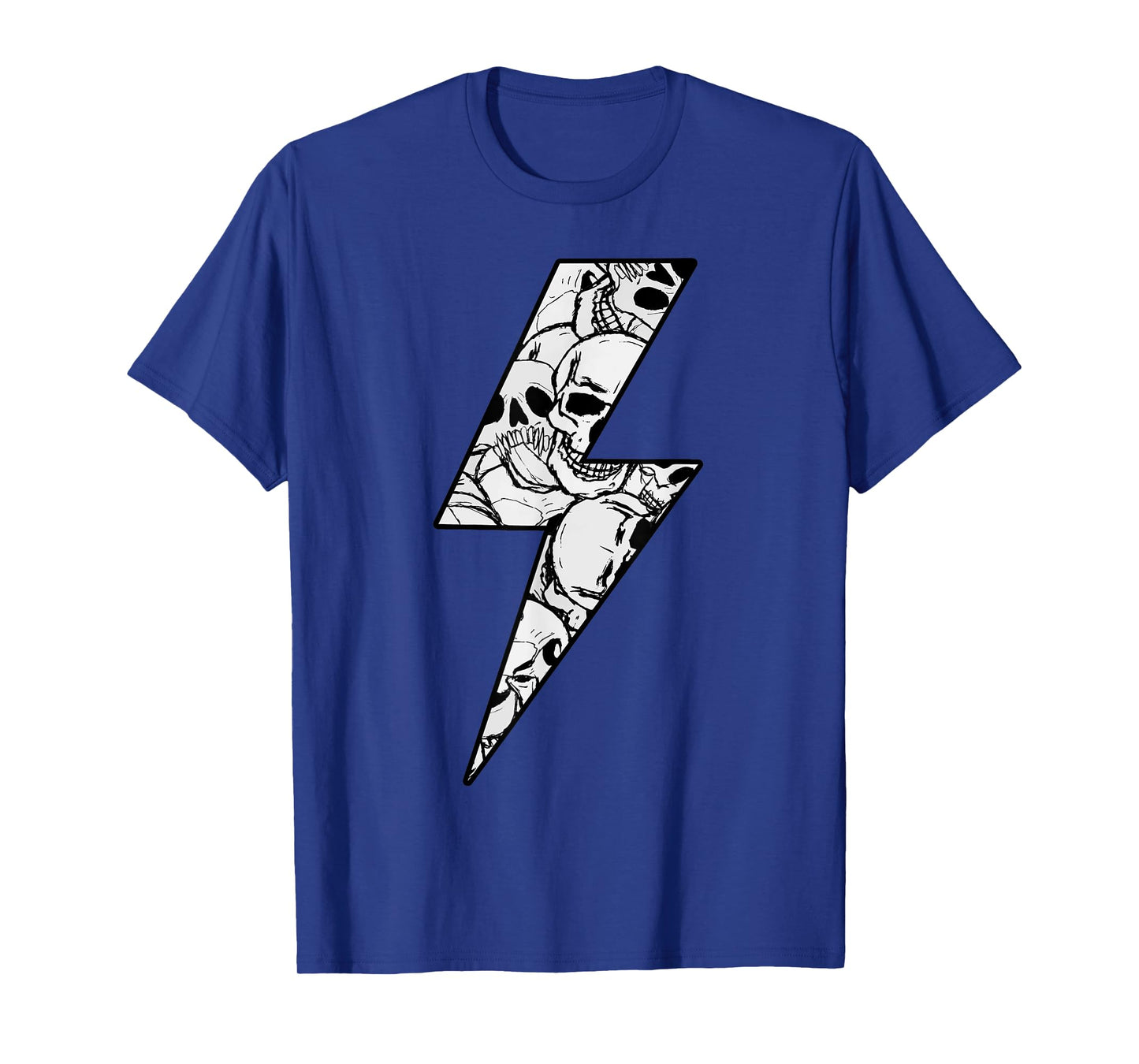 Awesome SKULLS CAMO Lightning Bolt T-Shirt