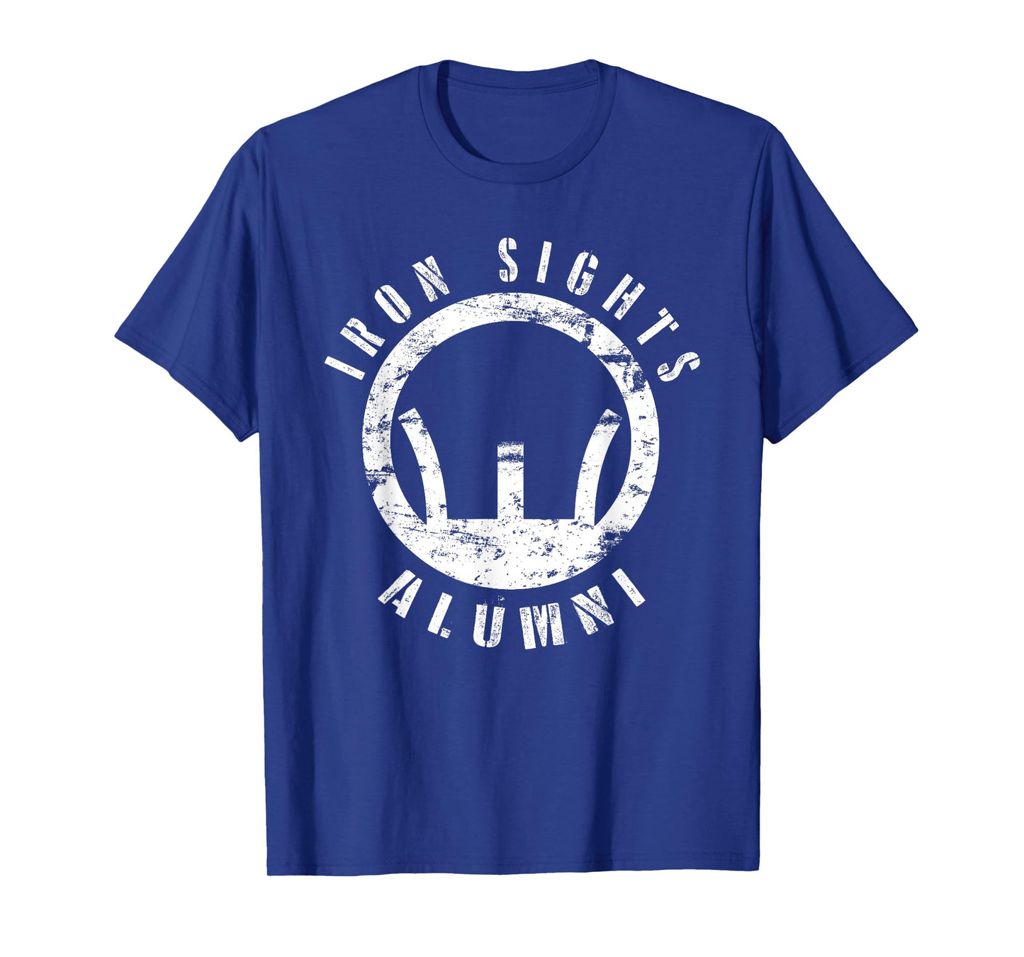 Iron Sights Alumni Boot Camp Shooting Marksmanship Veteran T-Shirt