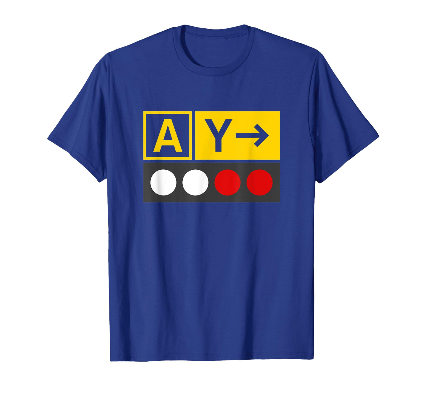 Airline Captain Pilot Taxiway Signs with Papi Lights T-Shirt
