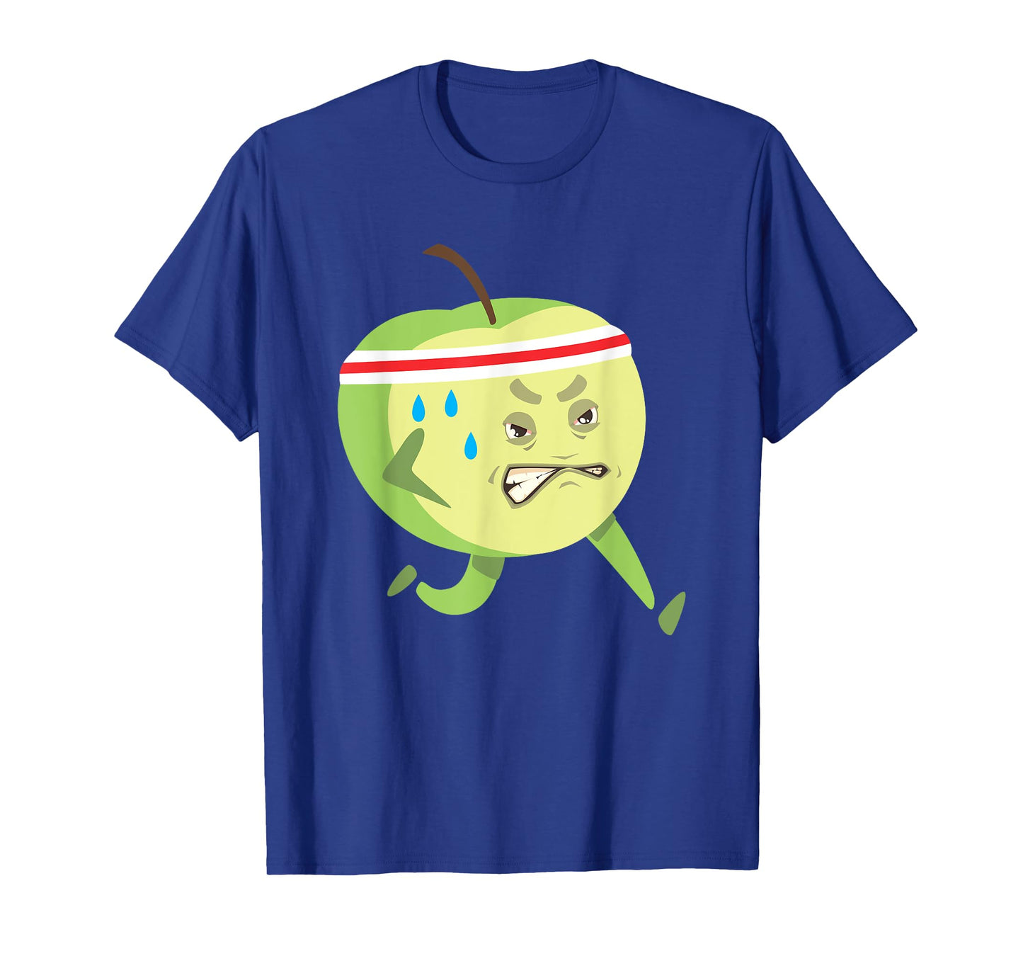 Funny Running Apple Cardio Marathon Runner Sweating Apple T-Shirt